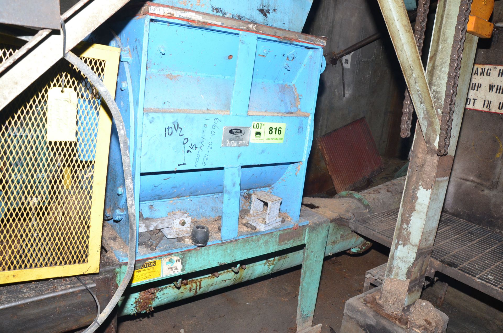 RADER (REBUILT PETERSON MACHINE) 25X30 CHIP FEEDER, S/N 9424 [RIGGING FEES FOR LOT #816 - $TBD USD