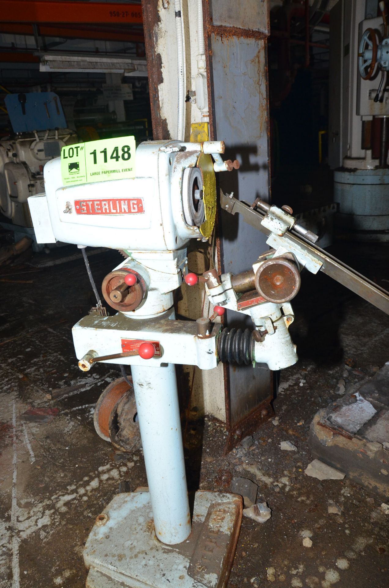STERLING 2" PEDESTAL DRILL GRINDER, S/N DG0263 [RIGGING FEES FOR LOT #1148 - $60 USD PLUS APPLICABLE - Image 2 of 5