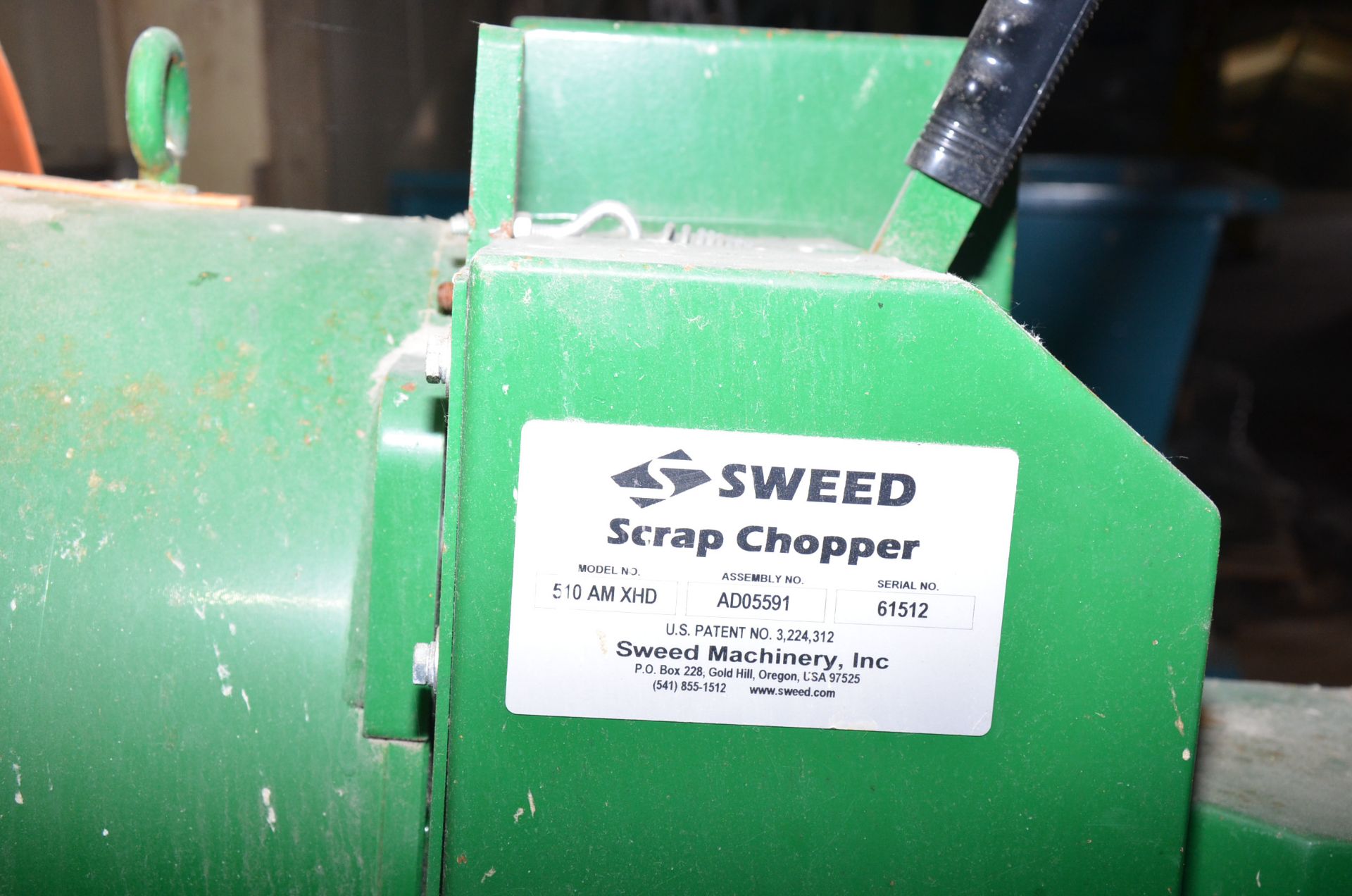 SWEED 510 AM XHD SCRAP CHOPPER, S/N 61512 [RIGGING FEES FOR LOT #830 - $125 USD PLUS APPLICABLE - Image 2 of 2