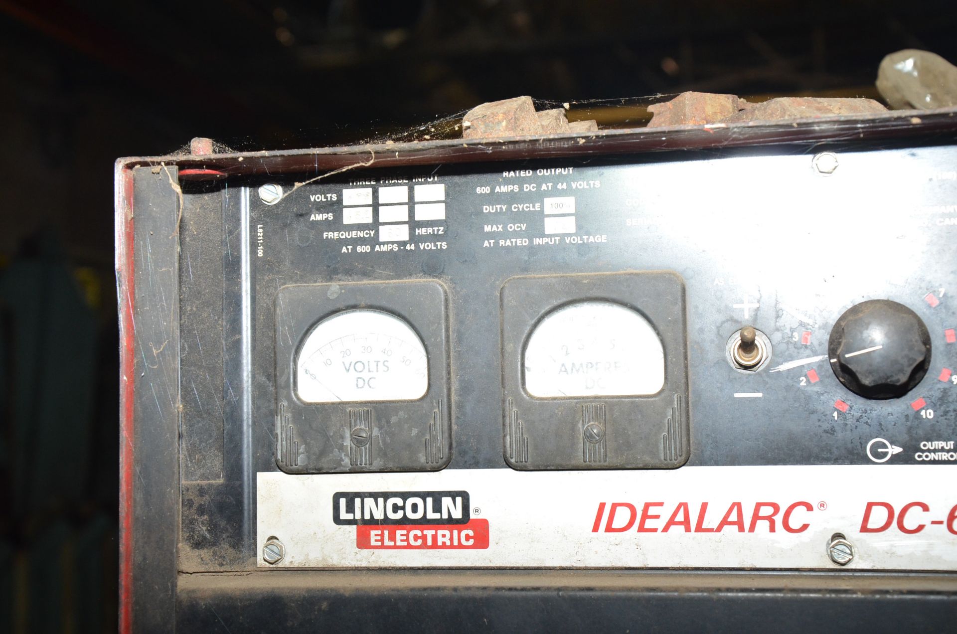 LINCOLN IDEALARC 600 WELDING POWER SOURCE, S/N N/A [RIGGING FEES FOR LOT #803 - $125 USD PLUS - Image 3 of 3