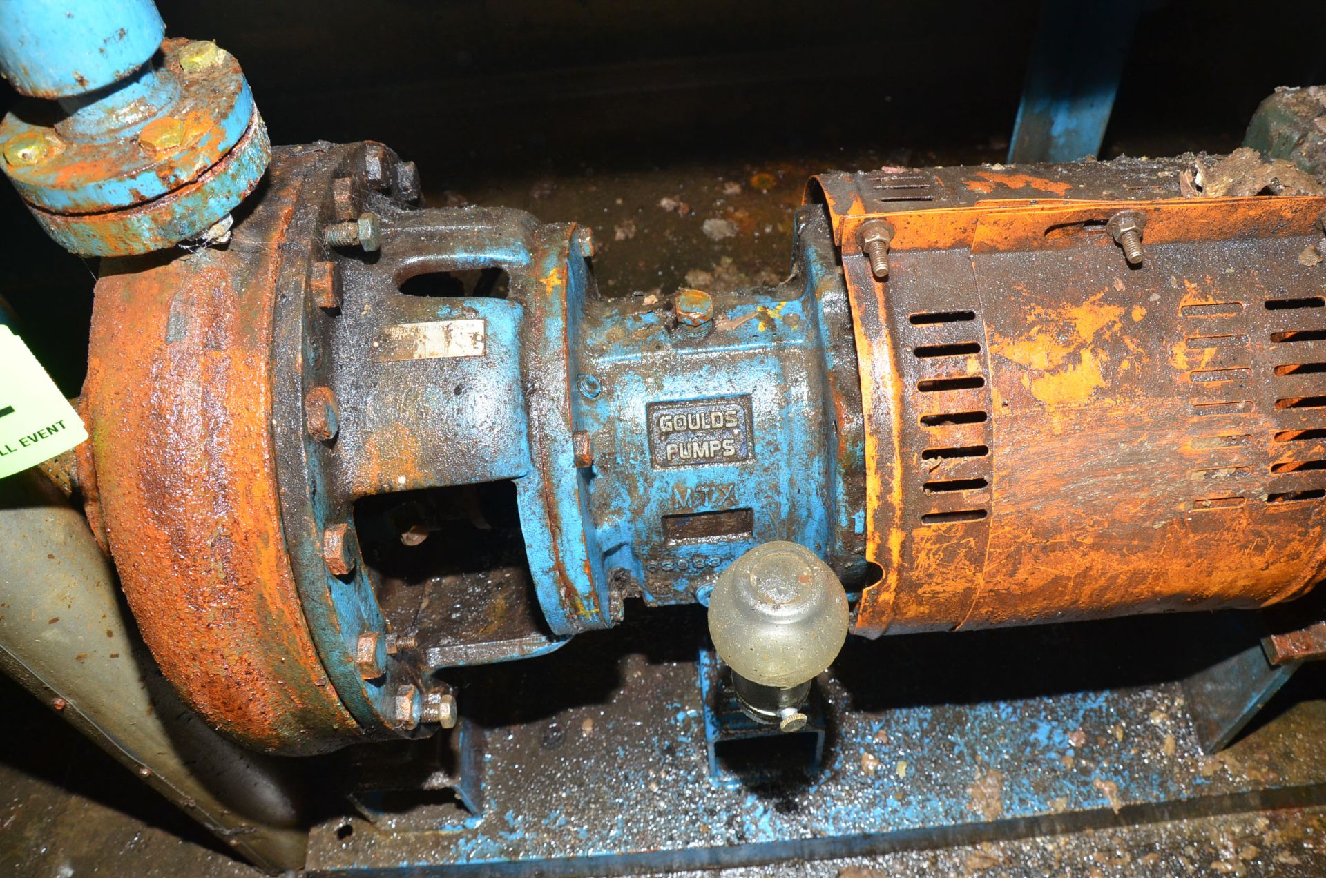 LOT/ (2) GOULDS 3196 CENTRIFUGAL PUMPS WITH ELECTRIC DRIVE MOTORS [RIGGING FEES FOR LOT #932 - $ - Image 3 of 4