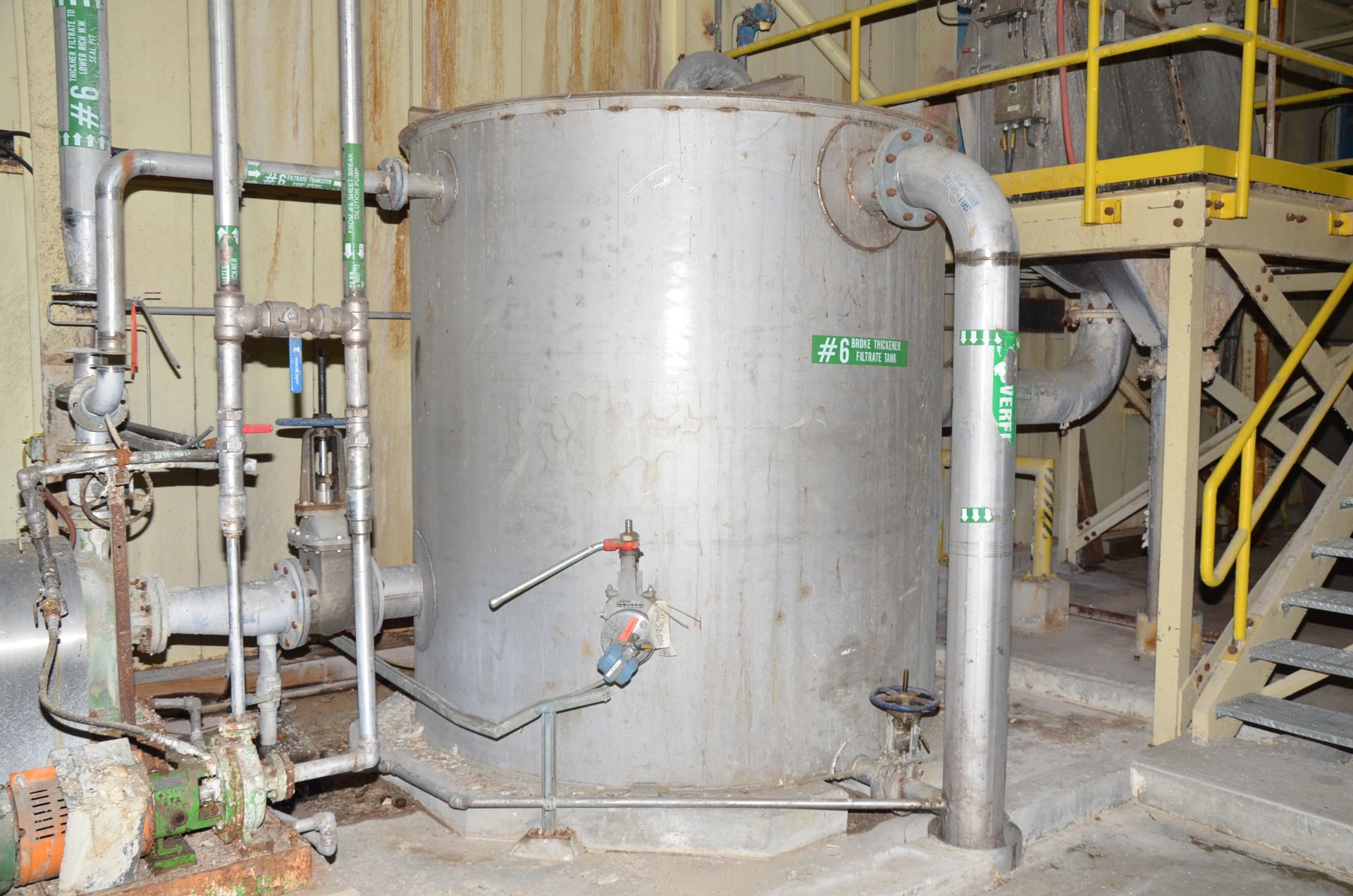 LOT/ BROKE THICKENER FILTRATE SYSTEM CONSISTING OF: GOULDS CORROSION RESISTANT PUMP; - Image 2 of 3