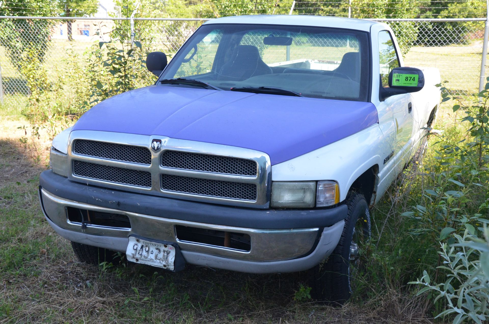 DODGE RAM 1500 REGULAR CAB PICKUP TRUCK, VIN N/A (OFF-ROAD/YARD TRUCK ONLY - NOT PLATED) [RIGGING