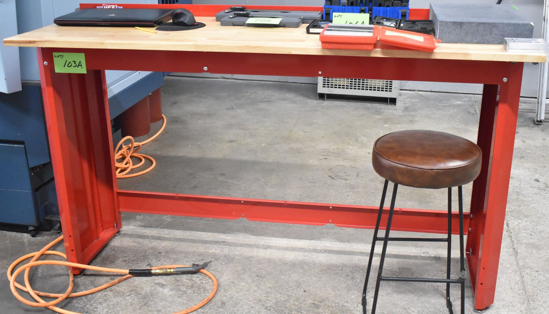 WOOD TOP WORK BENCH (LOCATED IN KITCHENER, ON)