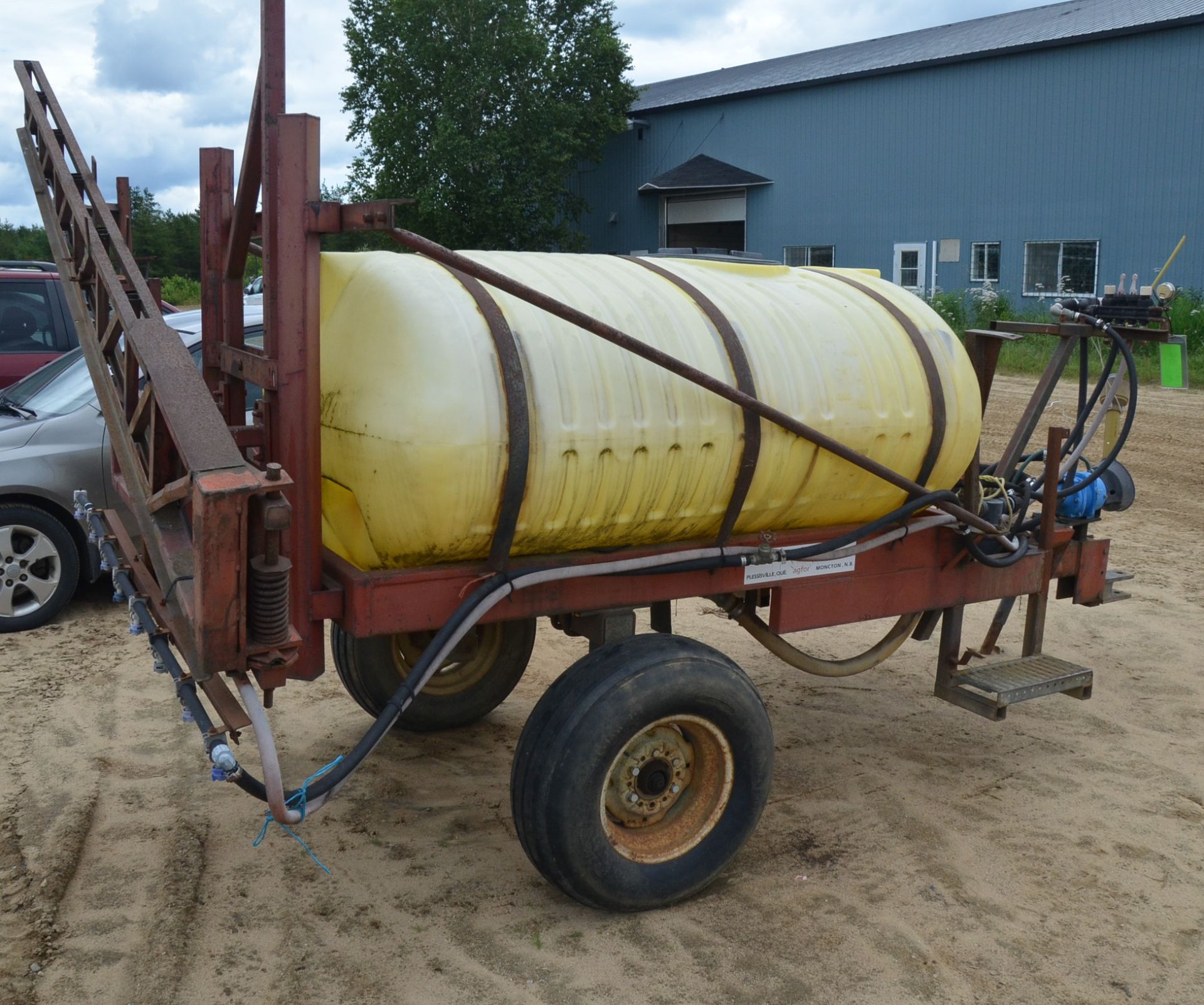 WEST JOVAN TRAILER MOUNTED SPRAYER WITH 500GAL CAPACITY TANK, PTO DRIVEN PUMP, S/N VIN N/A (FARM - Image 4 of 4