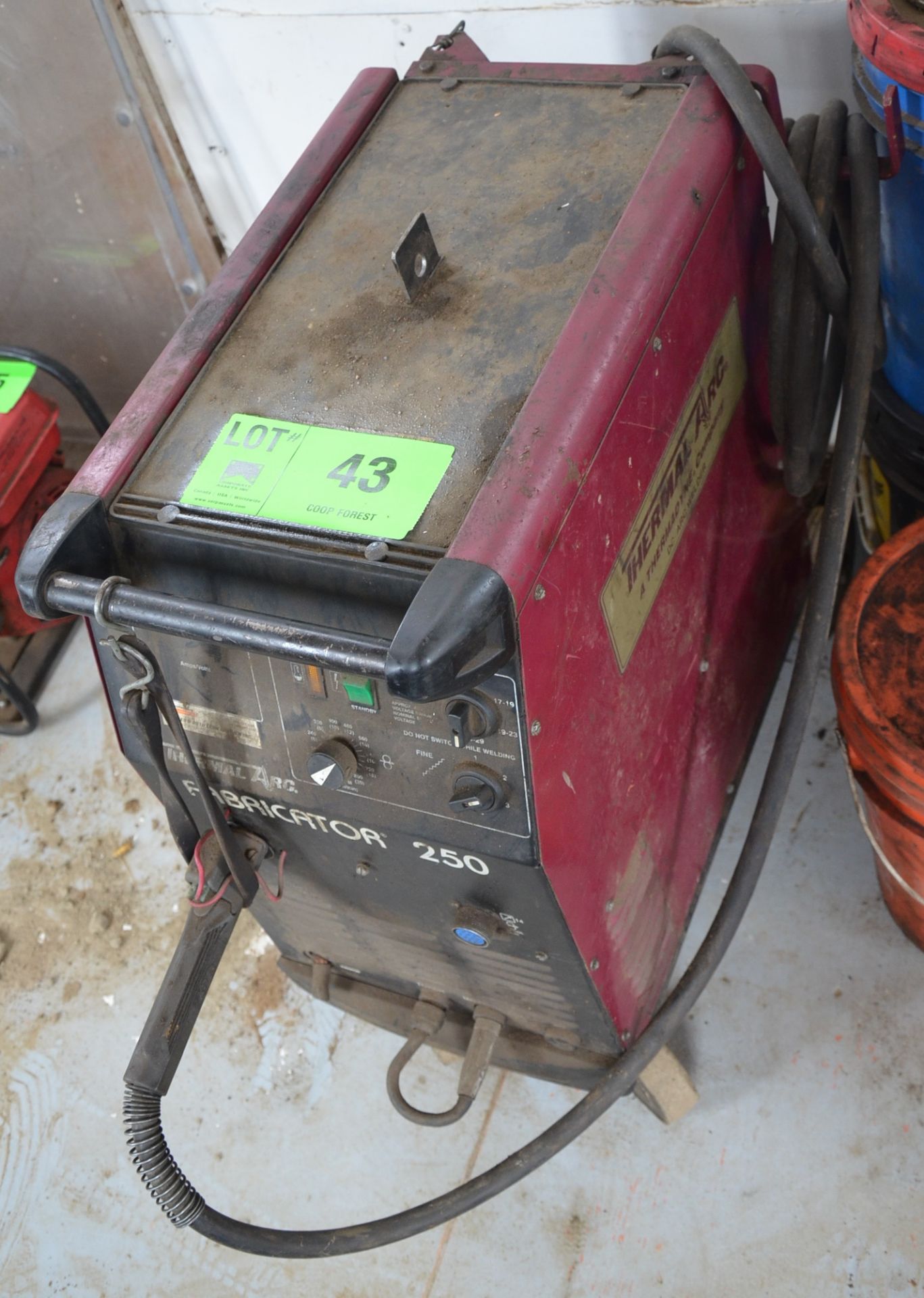 THERMAL ARC FABRICATOR 250 PORTABLE MIG WELDER WITH CABLES AND GUN, S/N N/A