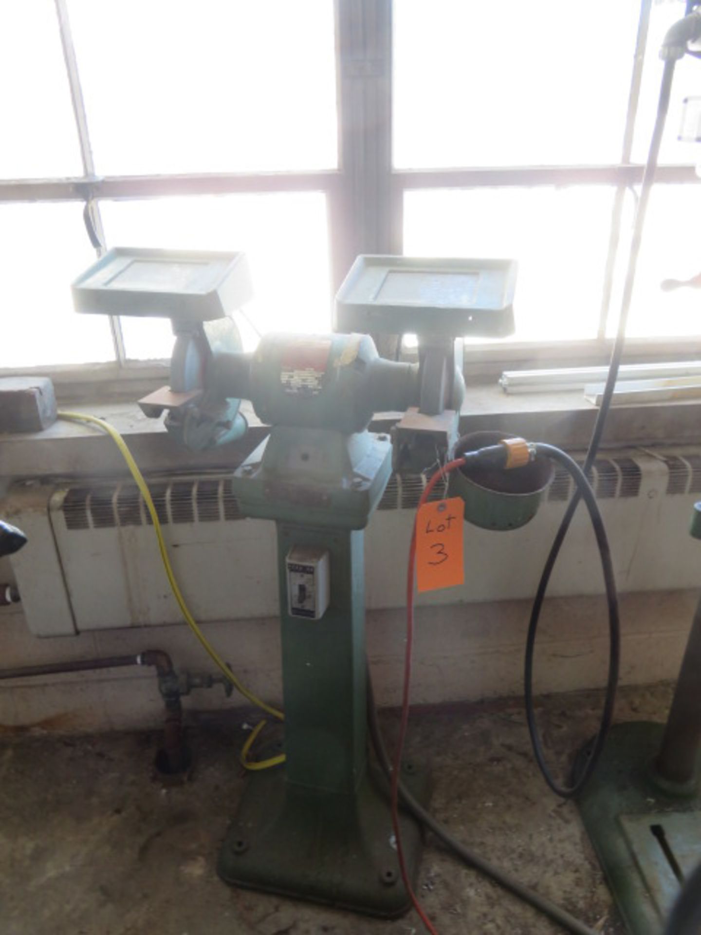 ROCKWELL DOUBLE END PEDESTAL GRINDER, S/N: A38026140187 [RIGGING FEES FOR LOT #3 - $50 USD PLUS - Image 2 of 2