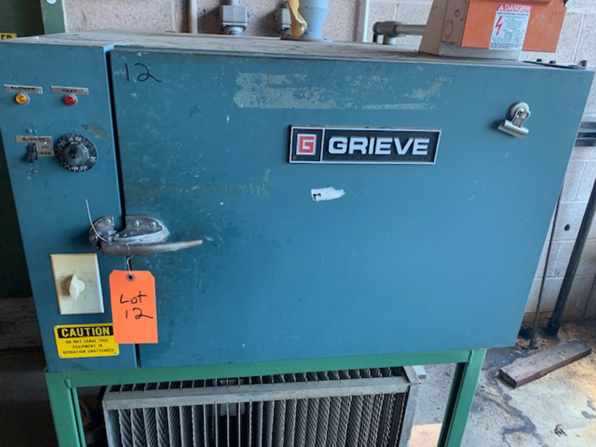 GRIEVE EBS-350 ELECTRIC OVEN WITH 350 DEG. F MAX. TEMPERATURE, S/N: N/A [RIGGING FEES FOR LOT # - Image 3 of 4