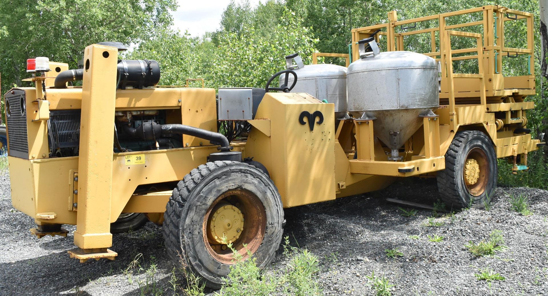 MARCOTTE M40R-SS HEAVY DUTY ANFO LOADER TRUCK WITH DEUTZ DIESEL ENGINE, (2) SAS LTD (2007) STAINLESS