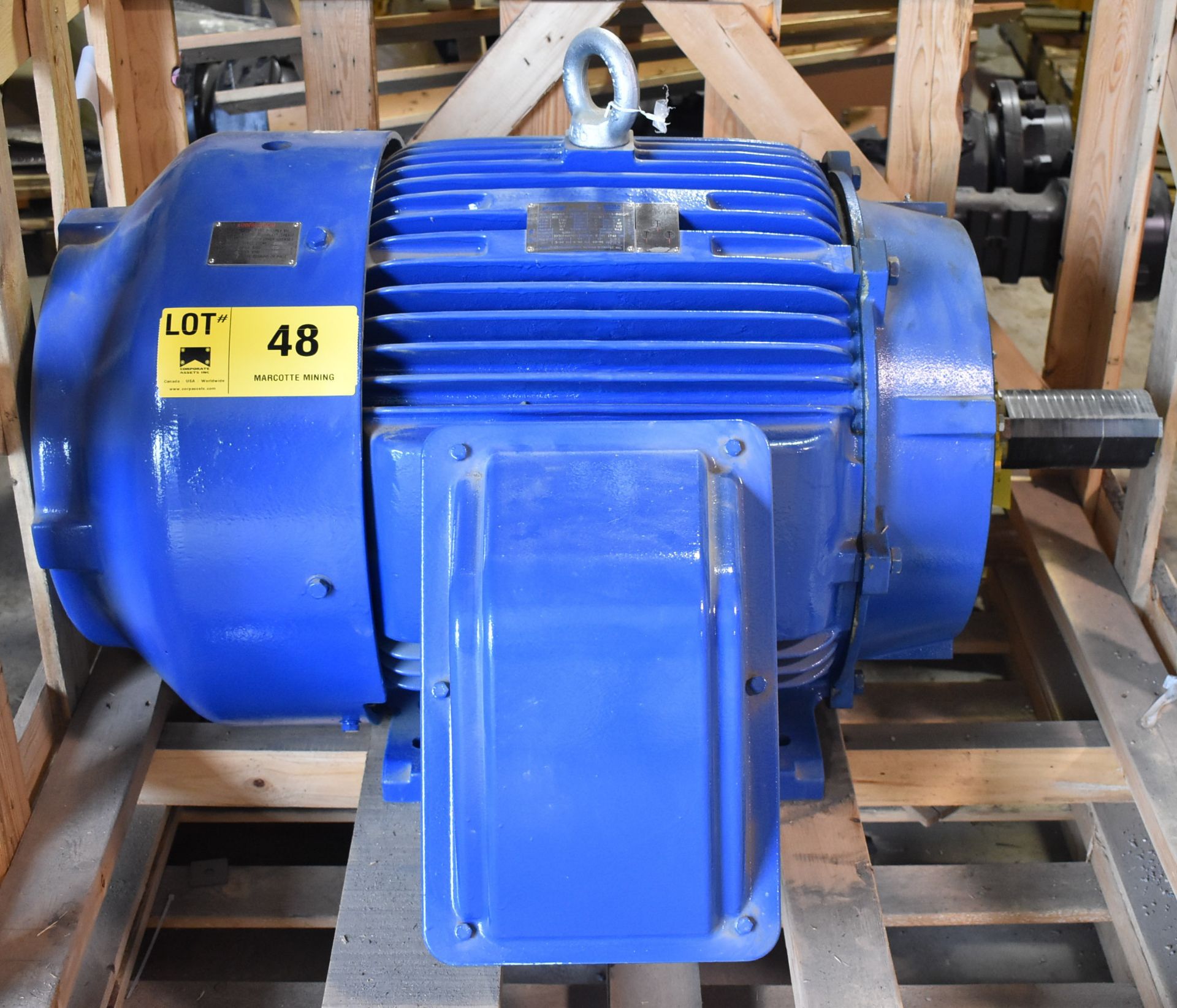 WESTINGHOUSE AEHH8B 125 HP ELECTRIC MOTOR WITH 1780 RPM, 575V, 3 PHASE, 117A, 60 HZ, 444T FRAME (