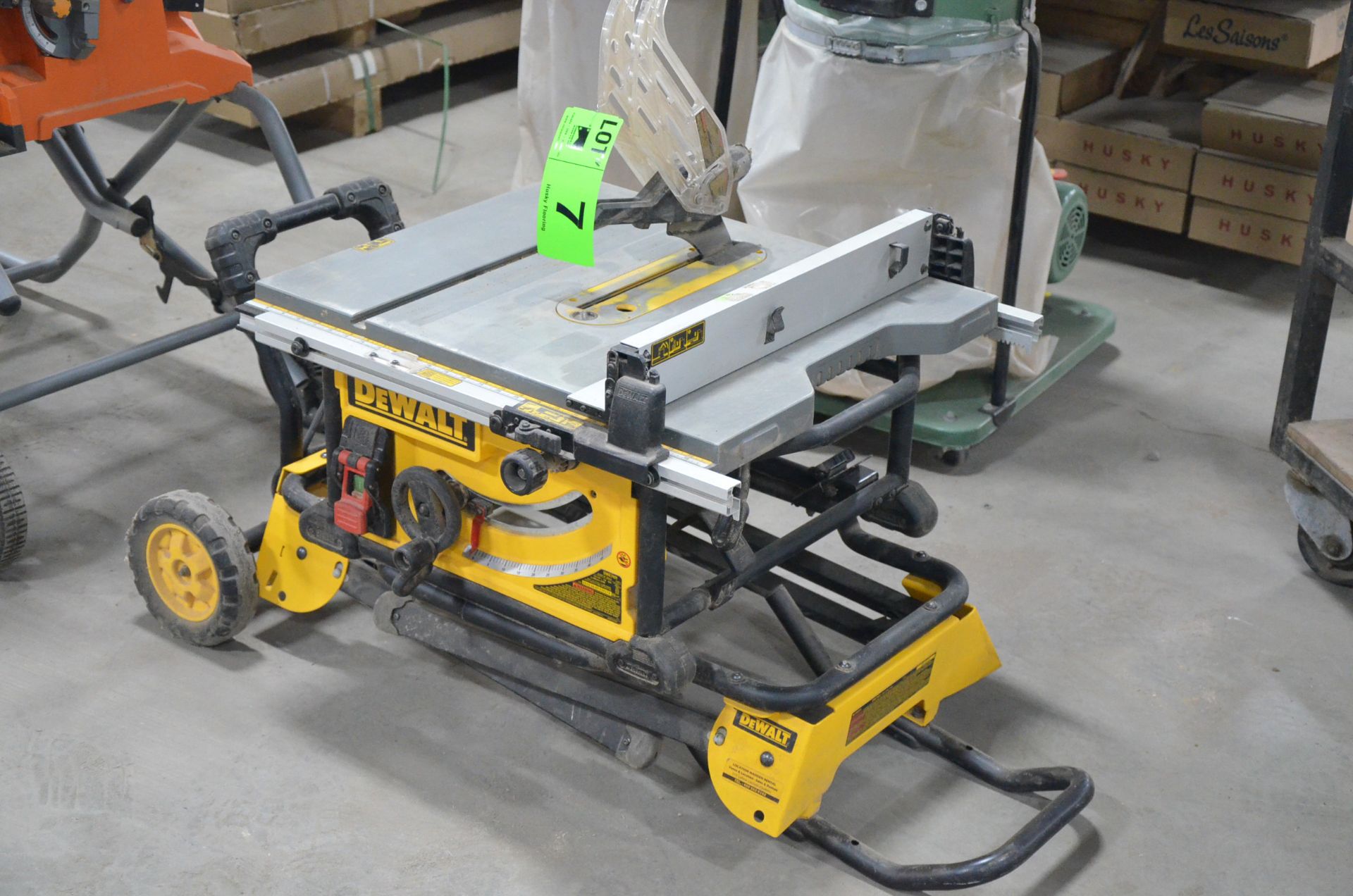 DEWALT 10" PORTABLE TABLE SAW WITH STAND, S/N N/A - Image 2 of 3