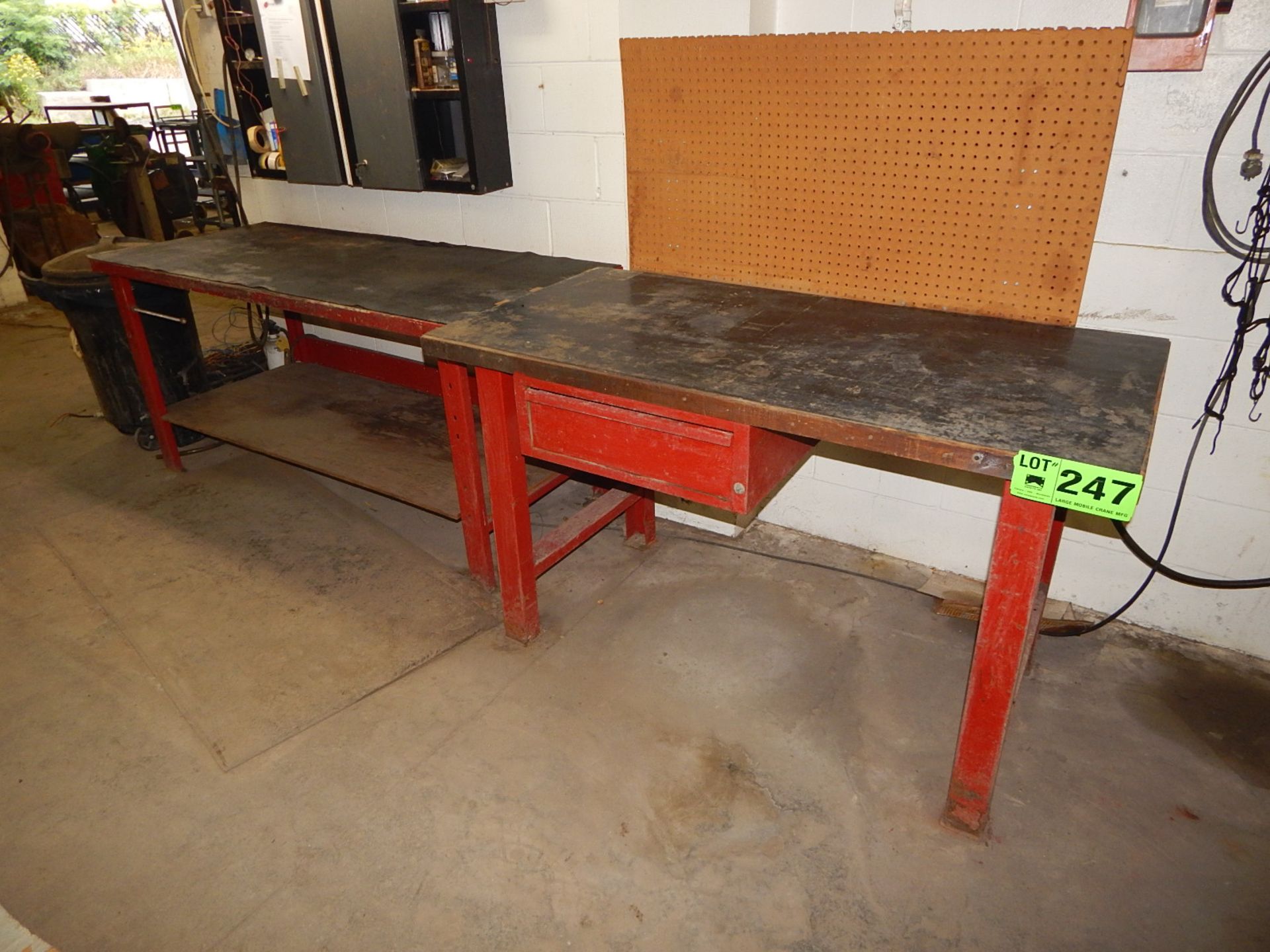 LOT/ (2) WORK BENCHES (LOCATED AT 144 ARMSTRONG AVE, GEORGETOWN)