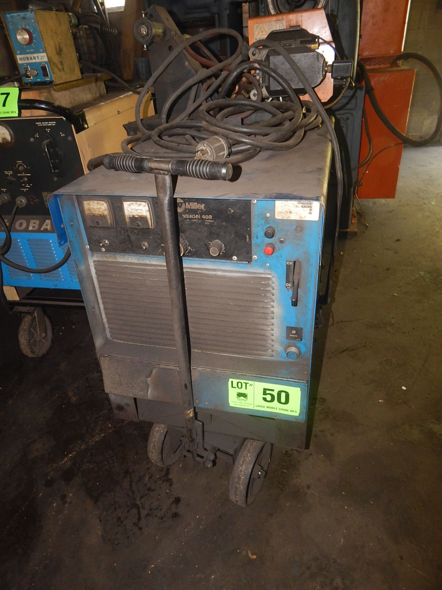 MILLER MIG WELDER WITH WIRE FEED, S/N: N/A