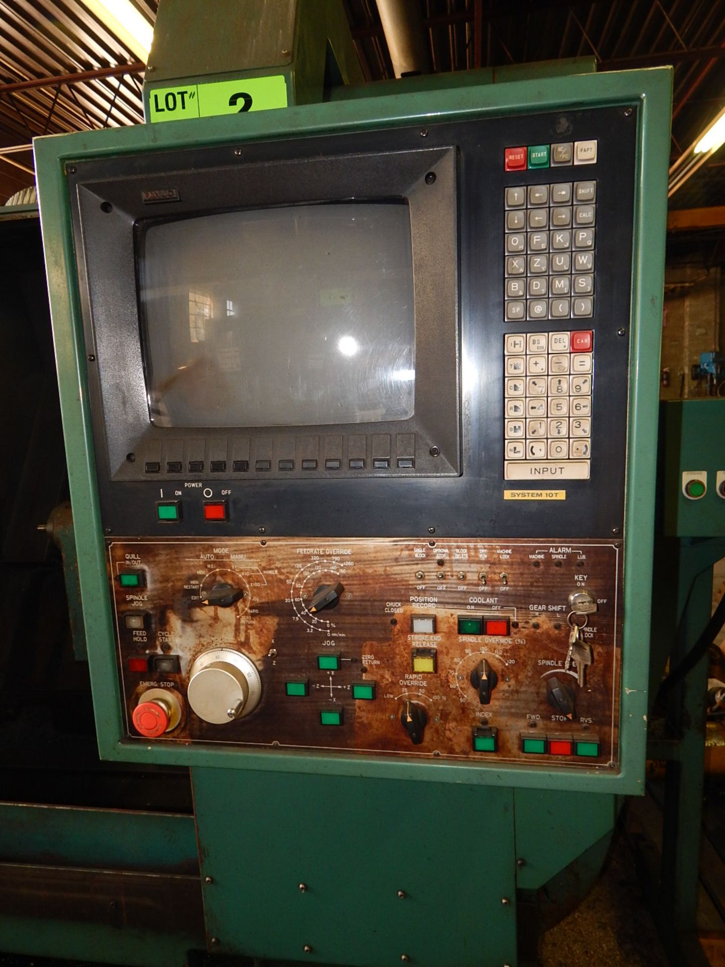 NAKAMURA-TOME SUPER TURN 3 CNC TURNING CENTER WITH FANUC SYSTEM 10T CNC CONTROL, 9" 3 JAW CHUCK, 24" - Image 3 of 3