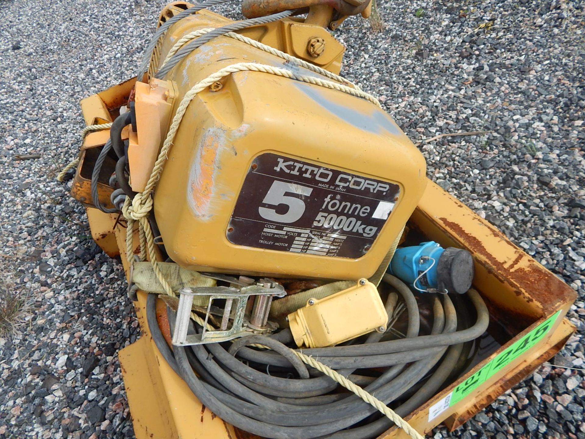 5 TON ELECTRIC HOIST (STOBIE) - Image 3 of 4