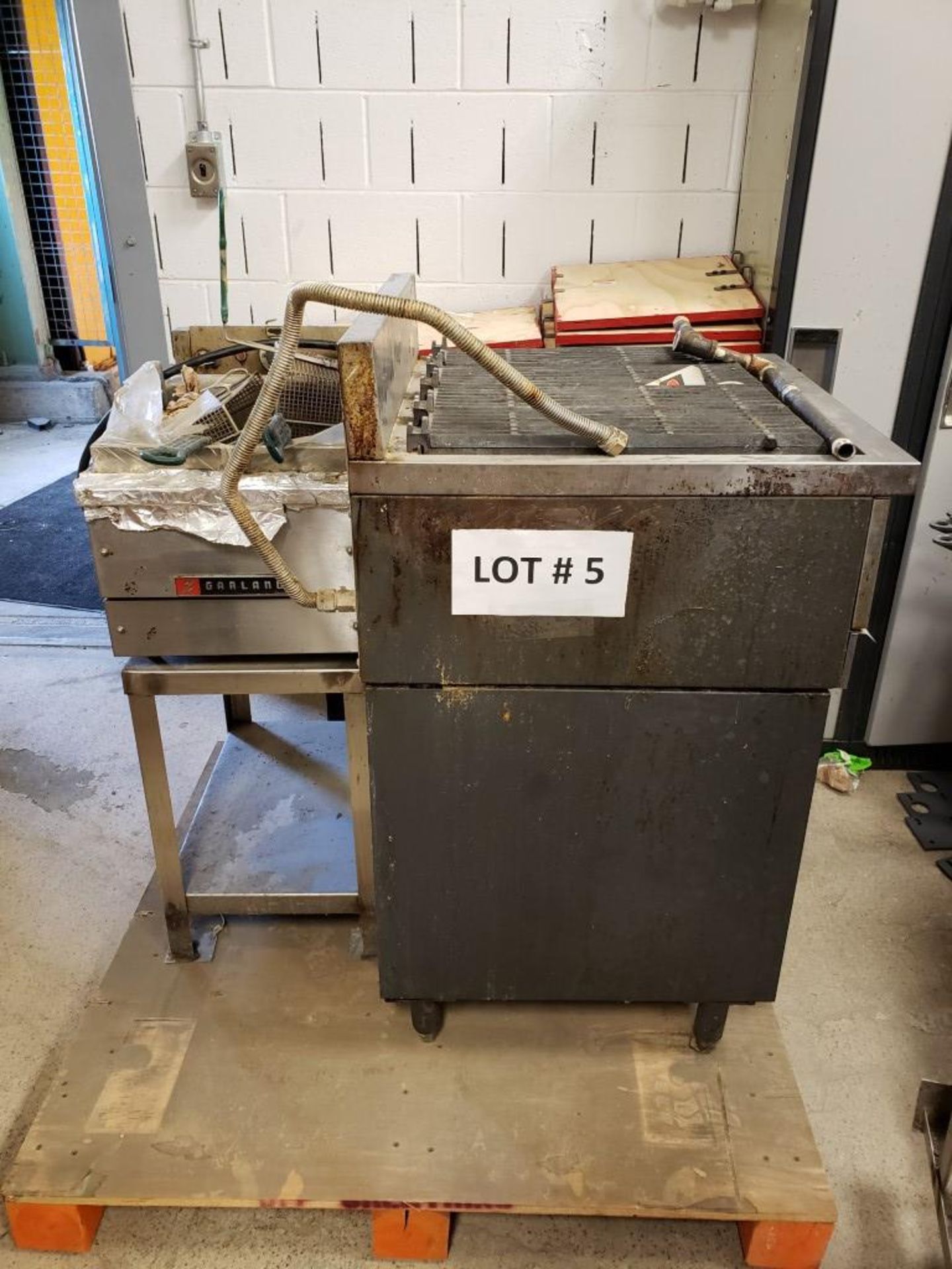 LOT/ NATURAL GAS GRILL AND DEEP FRYER