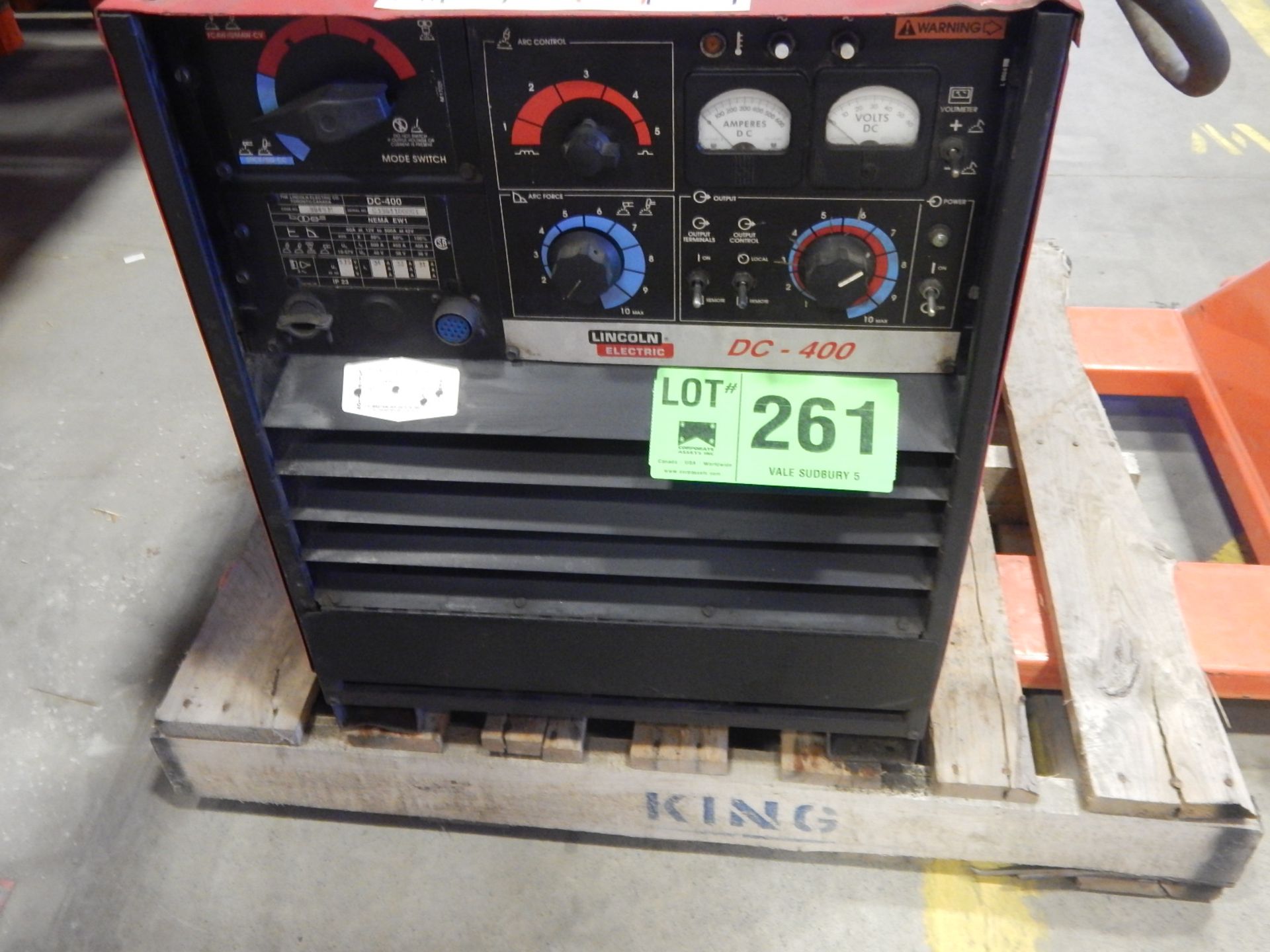 LINCOLN ELECTRIC WELDING POWER SOURCE (CMD WAREHOUSE)