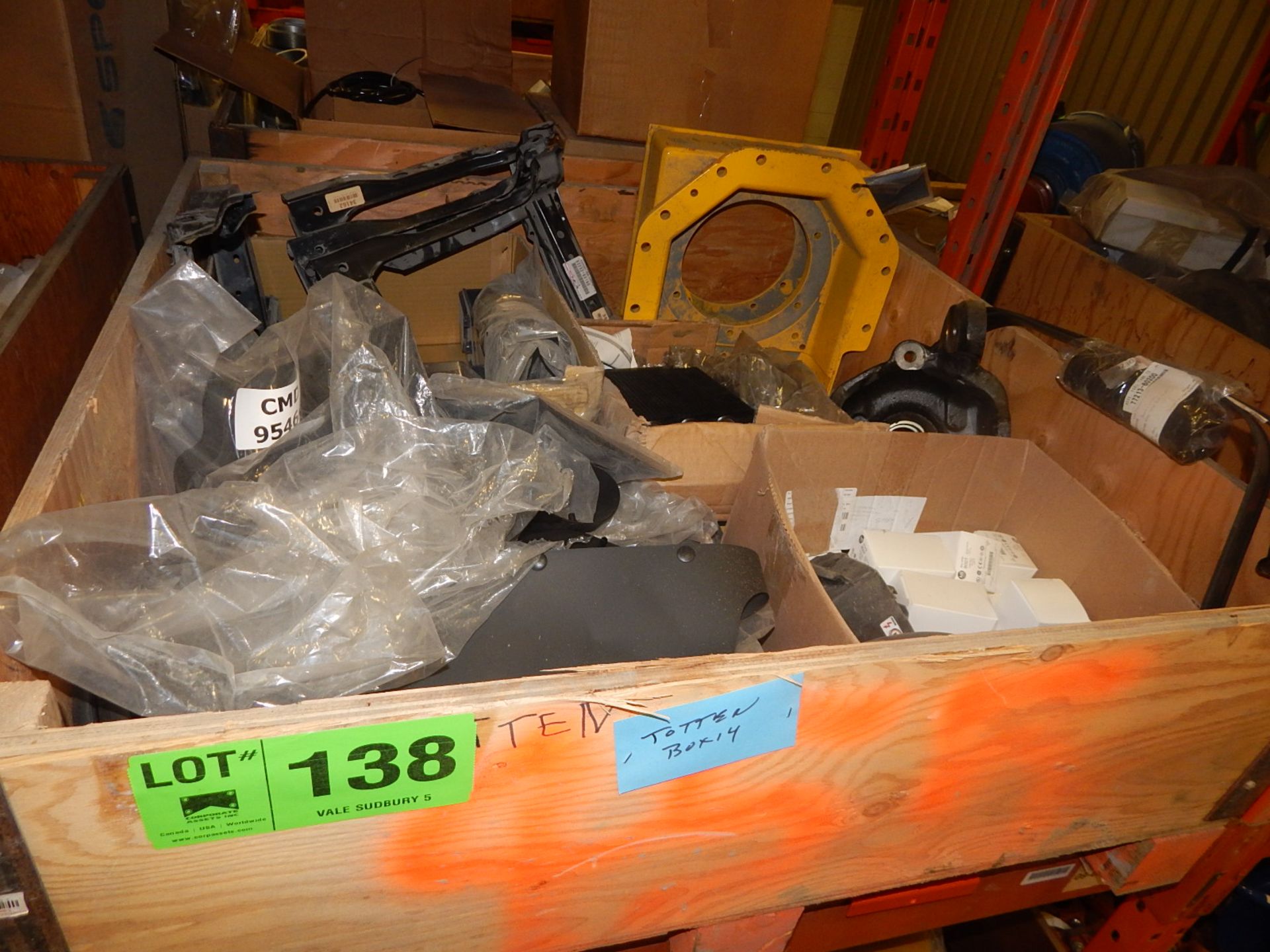 LOT/ HYDRAULIC COOLER AND PARTS (CMD WAREHOUSE)