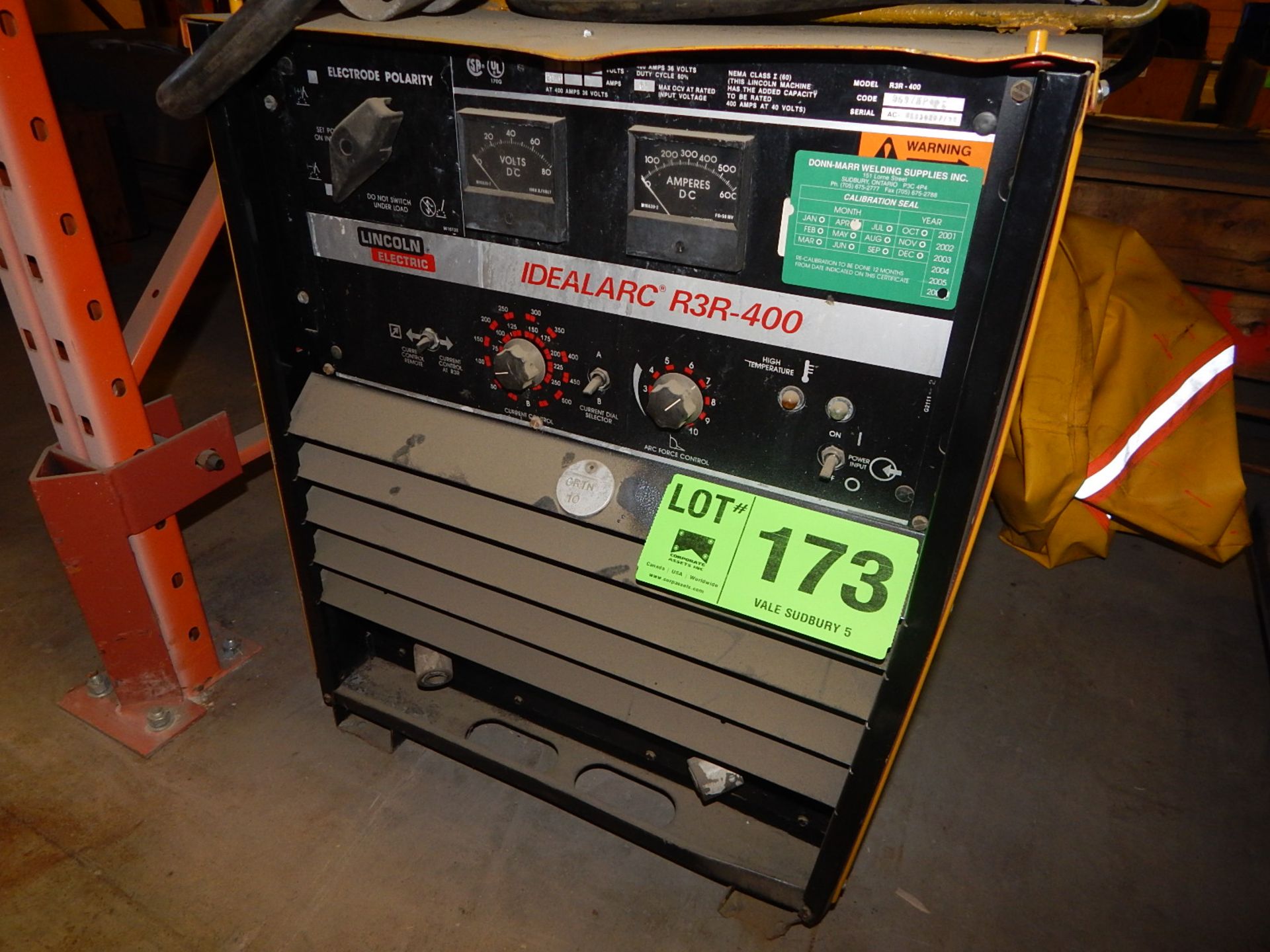 LINCOLN ELECTRIC IDEALARC R3R-400 WELDING POWER SOURCE (CMD WAREHOUSE)