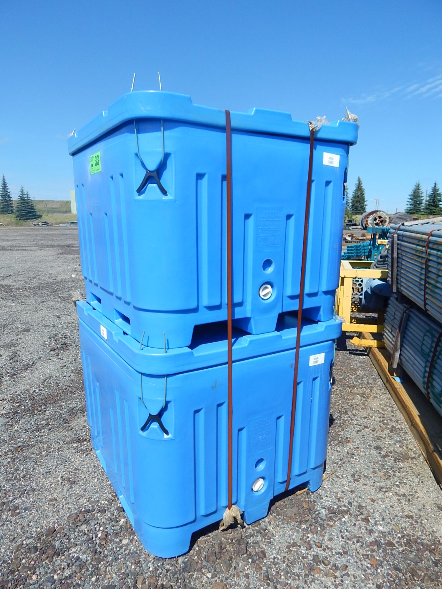 LOT (2) PLASTIC TOTES (CMD YARD) - Image 2 of 2