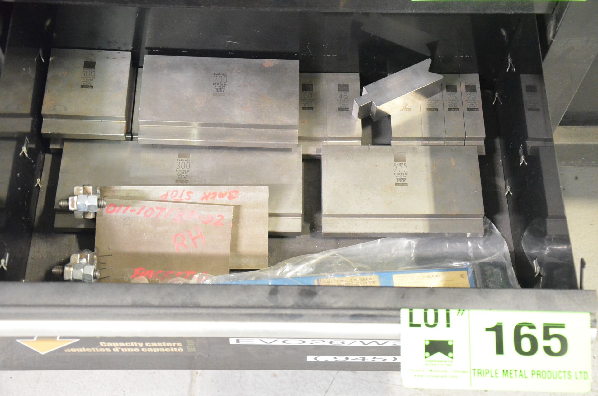 LOT/ CONTENTS OF DRAWER CONSISTING OF BRAKE PRESS DIES