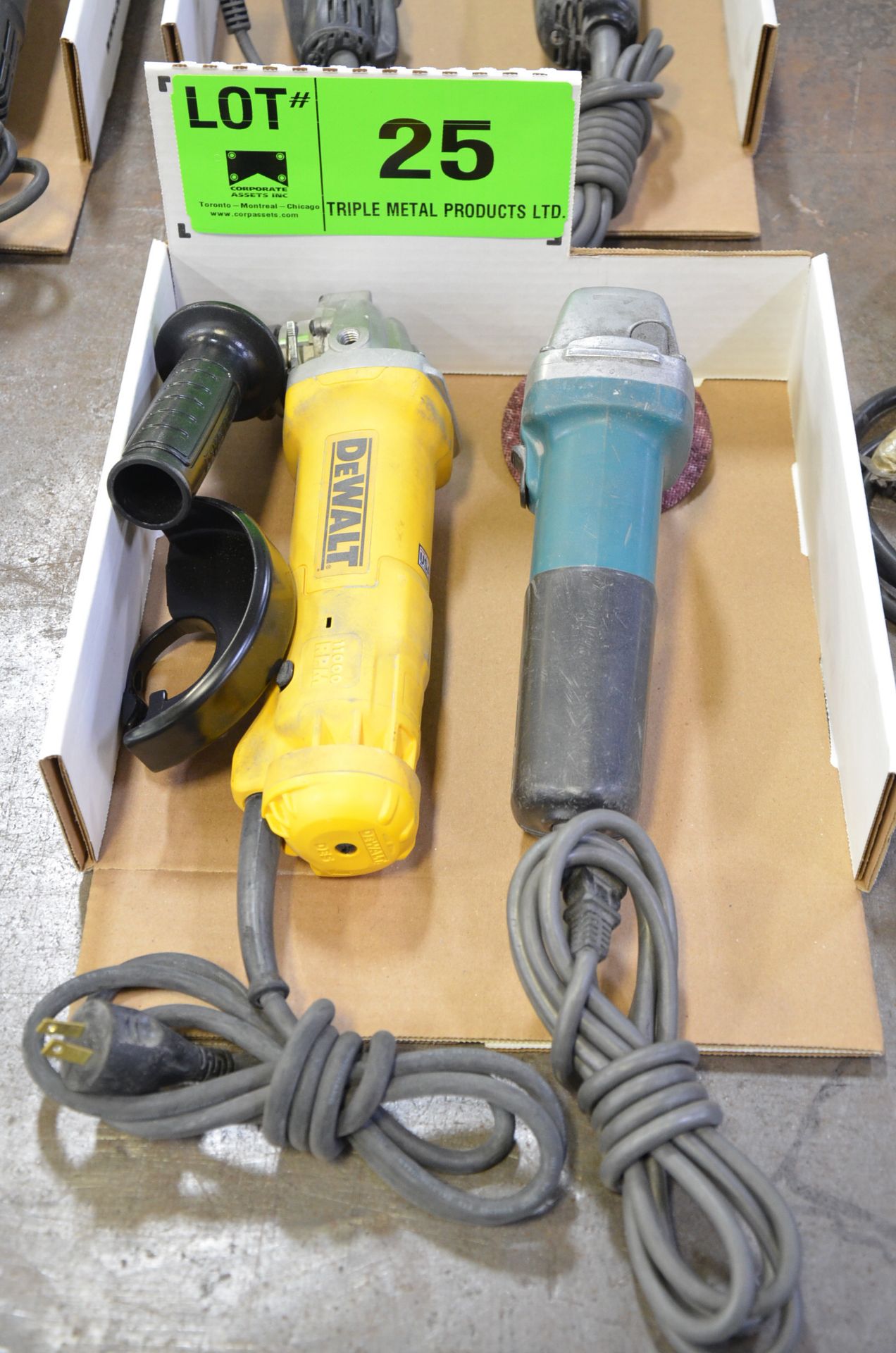 LOT/ ELECTRIC ANGLE GRINDERS