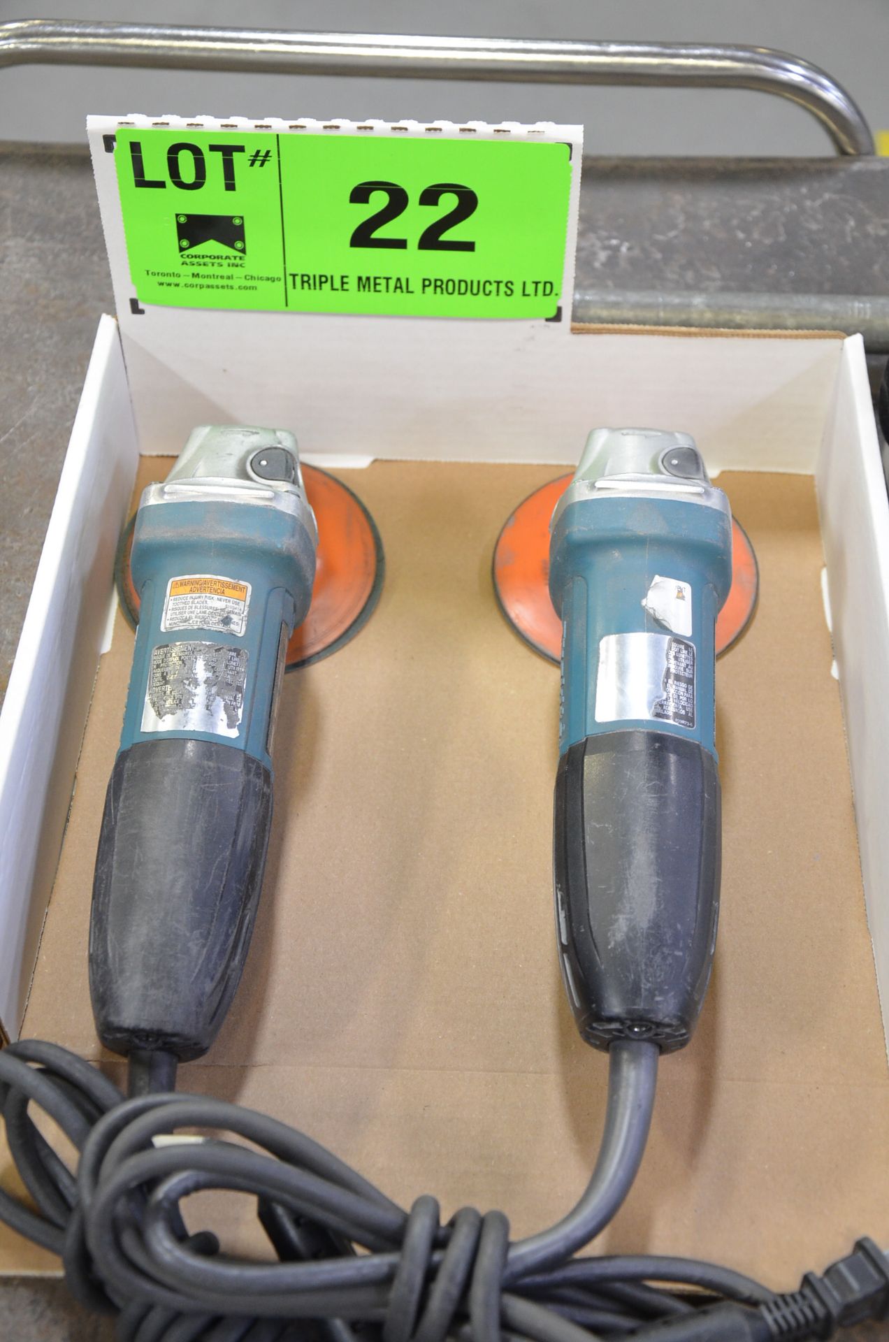 LOT/ ELECTRIC ANGLE GRINDERS