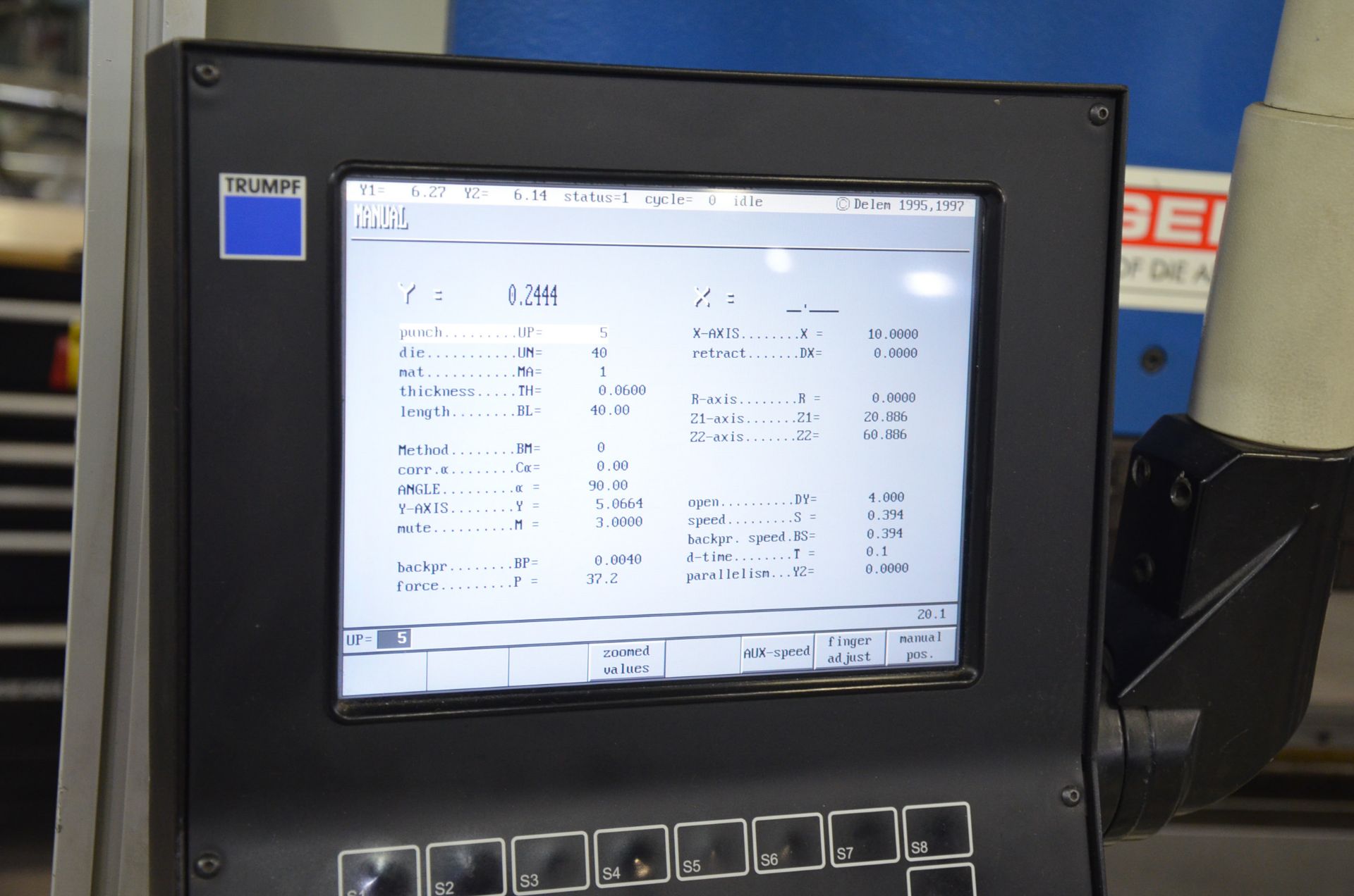 TRUMPF (2002) TRUMABEND C60 CNC 4 AXIS HYDRAULIC BRAKE PRESS WITH TRUMPF CNC CONTROL, 60 TON - Image 11 of 12