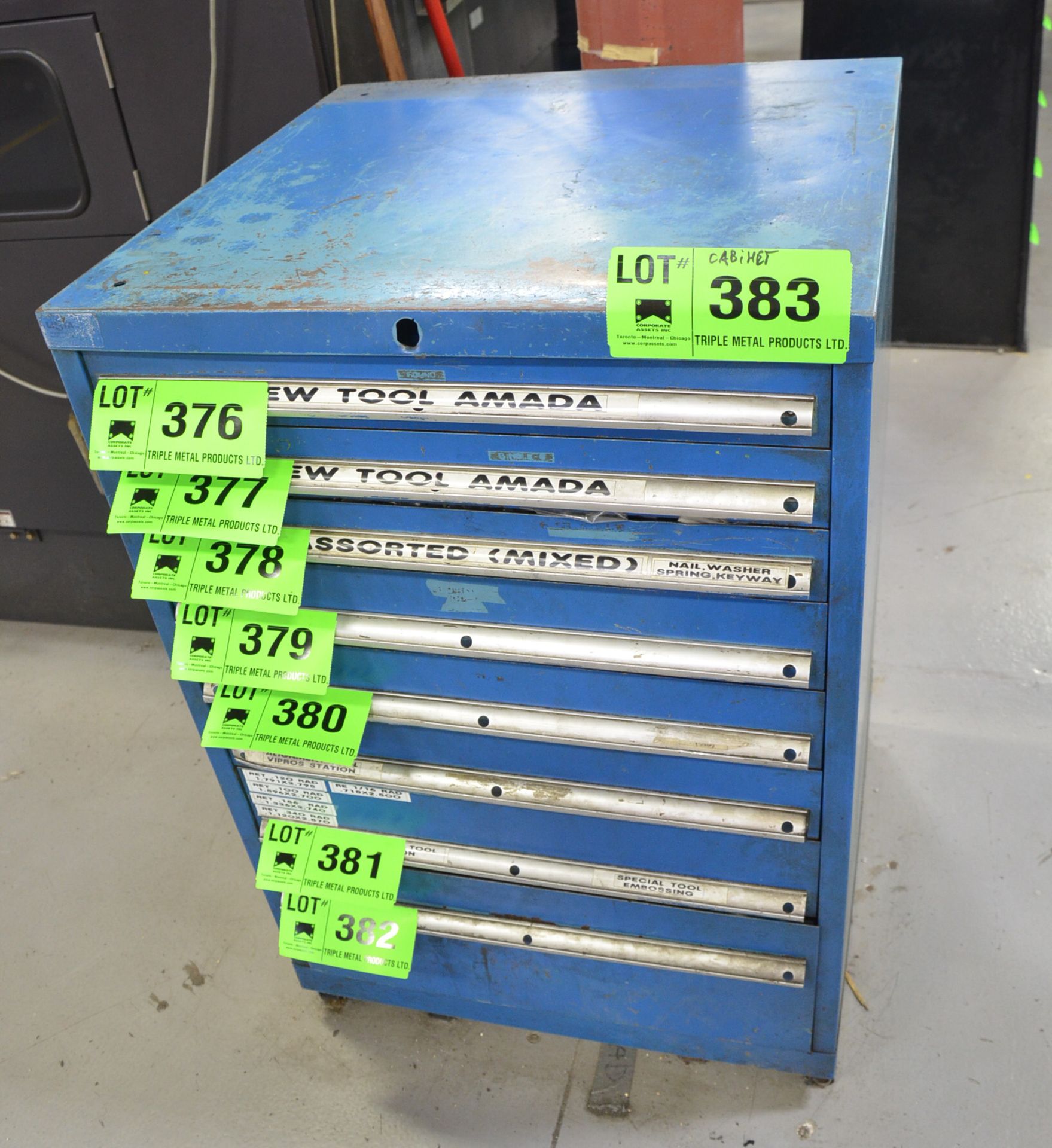 8-DRAWER TOOL CABINET, S/N: N/A