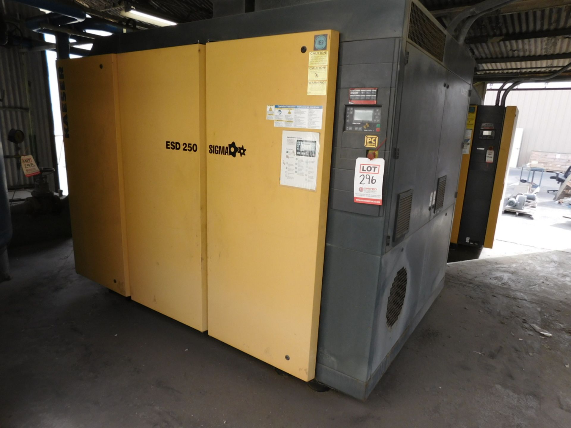 KAESER (2011) EDS 250 AIR COMPRESSOR, S/N: 1006 [RIGGING FEE FOR LOT #296 - $750 USD PLUS APPLICABLE