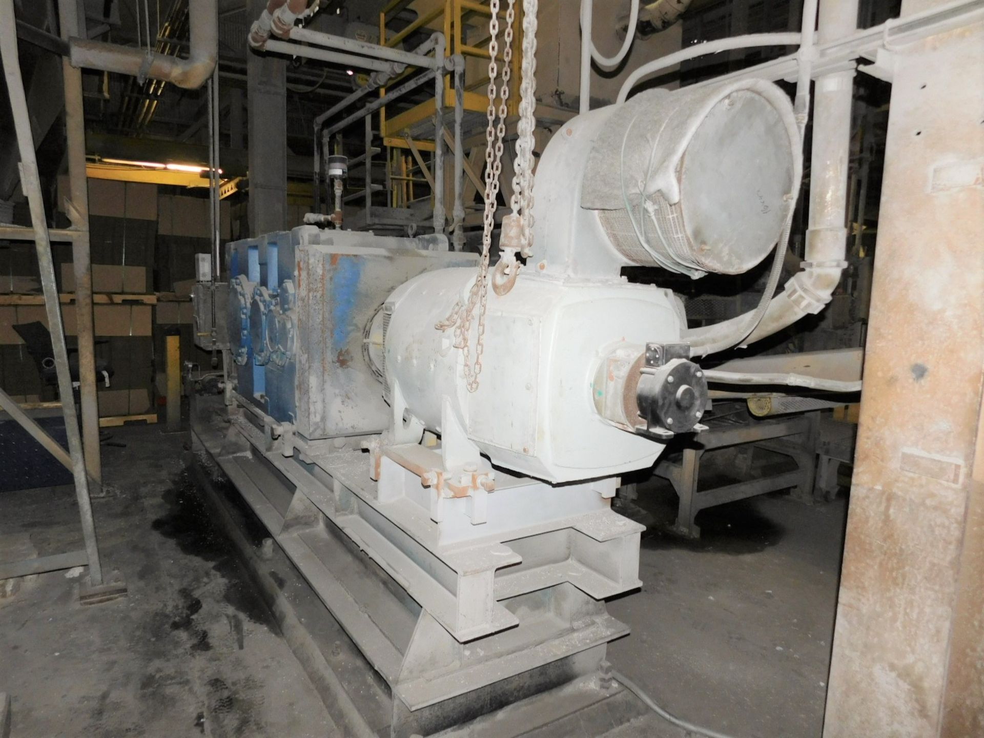 FARREL 28" X 60" TWO ROLL HORIZONTAL ROLL MILL WITH ADDITIONAL FRONT AND REAR BEARING BLOCKS AND SET - Image 14 of 15