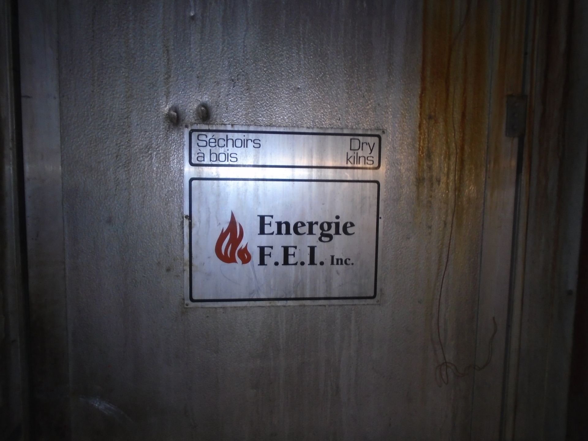 ENERGIE F.E.I. KILN & BOILER SYSTEM CONSISTING OF (2) ENERGIE F.E.I. WOOD DRYING KILNS WITH 150, - Image 12 of 18