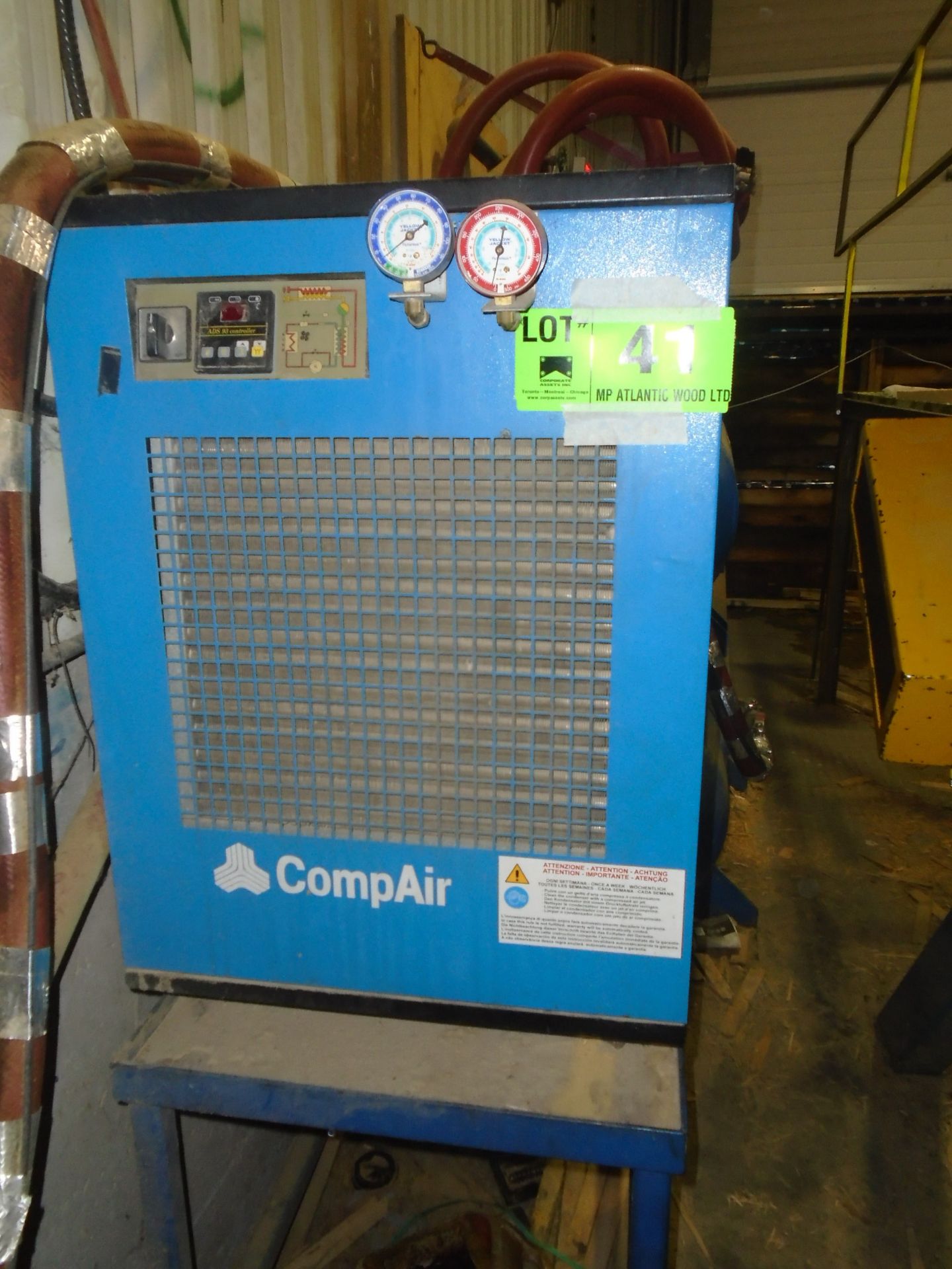 COMPAIR REFRIGERATED AIR DRYER WITH ADS 93 DIGITAL TEMPERATURE CONTROL, S/N: N/A (CI)