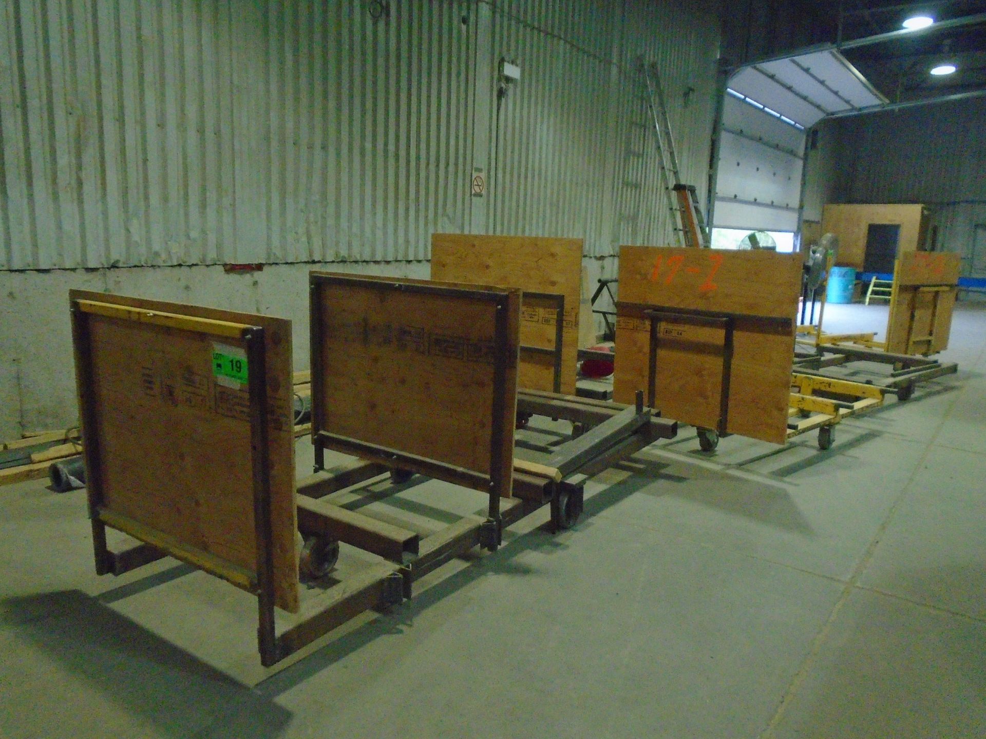 LOT/ STEEL FRAME LUMBER CARTS (APPROX. 10)