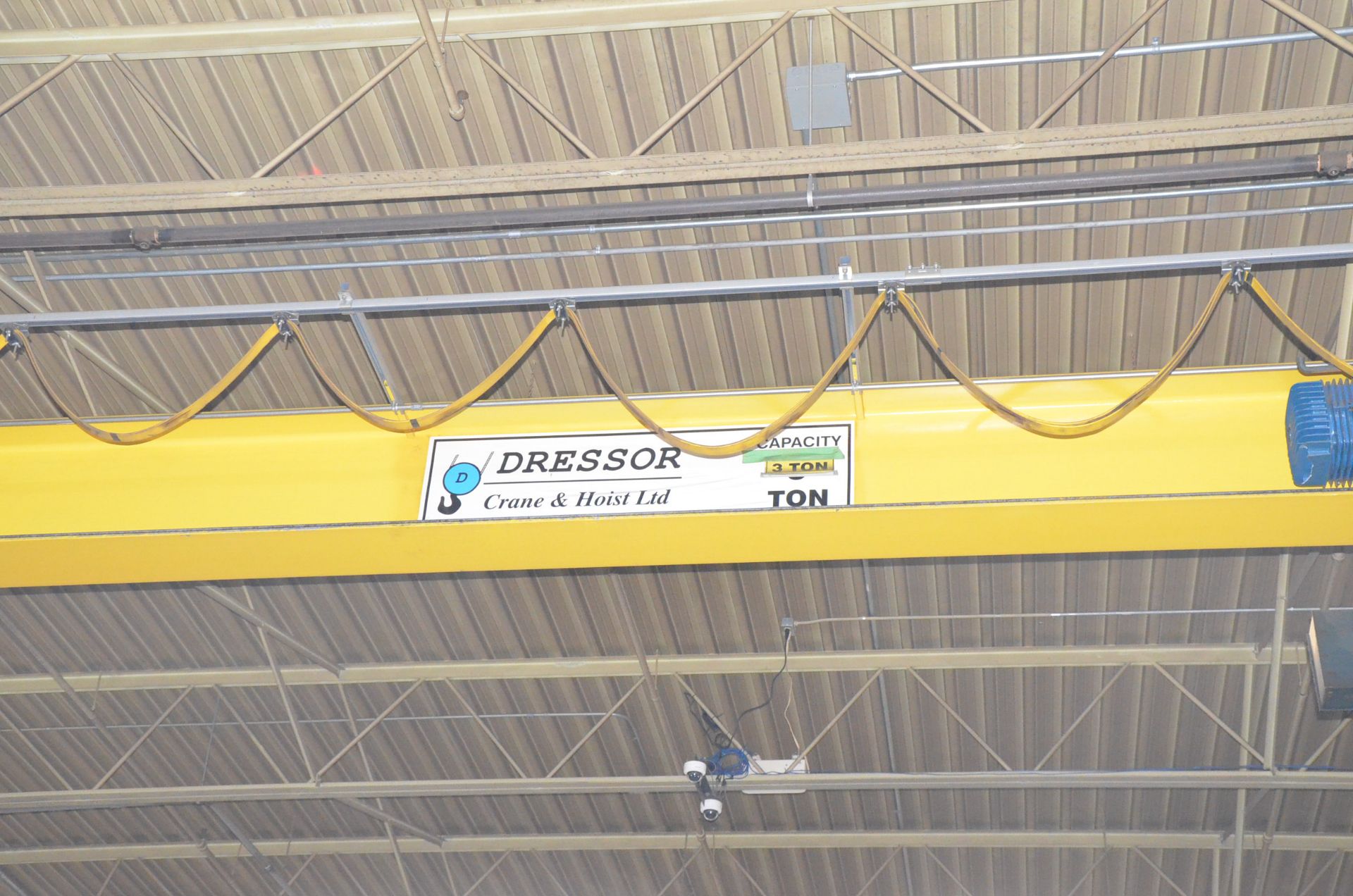 DRESSOR (2015) 3 TON CAPACITY TOP RUNNING SINGLE GIRDER OVERHEAD BRIDGE CRANE WITH DEMAG - Image 3 of 7