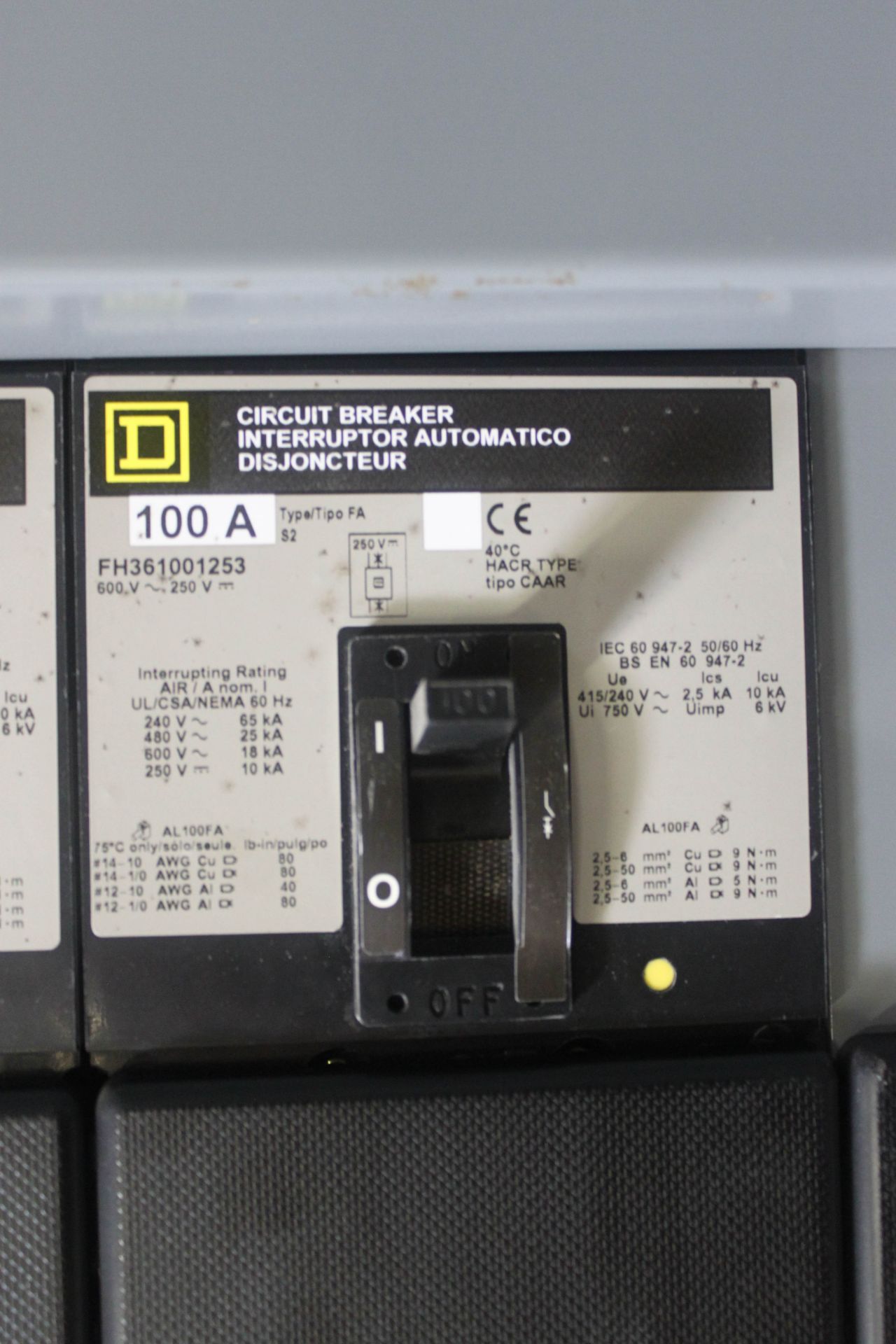 LOT/ (3) SQUARE-D SWITCHGEAR CABINETS WITH MERLIN-GERIN 2000A BREAKER, (7) FH361001253 - Image 7 of 10