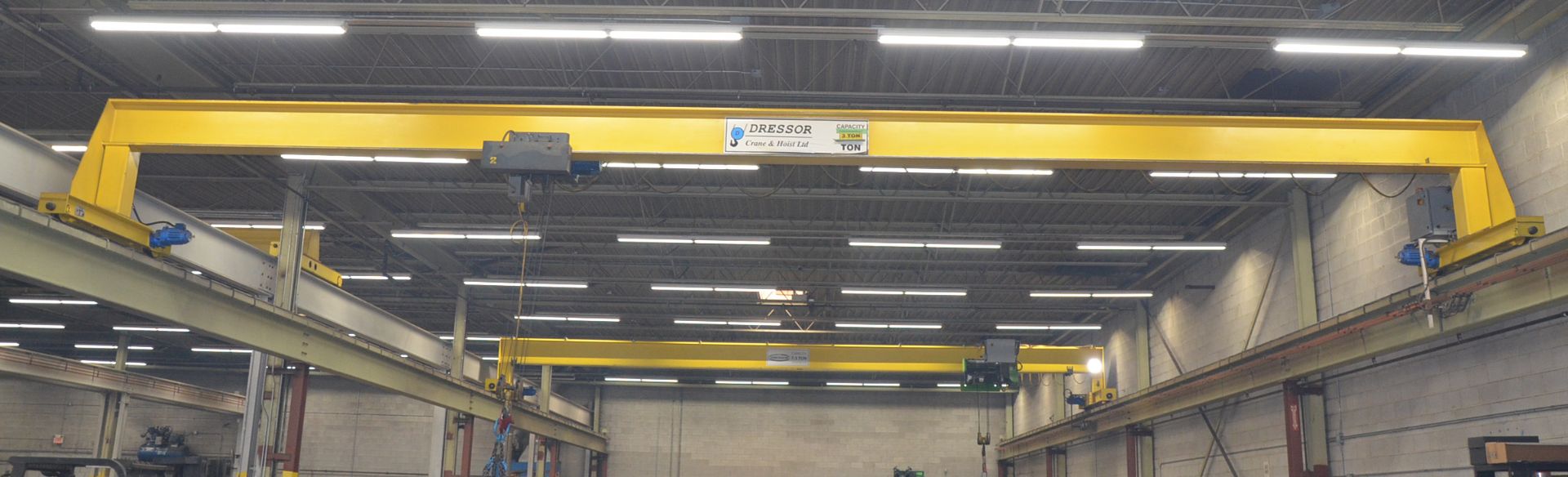 DRESSOR (2015) 3 TON CAPACITY TOP RUNNING SINGLE GIRDER OVERHEAD BRIDGE CRANE WITH DEMAG - Image 6 of 7