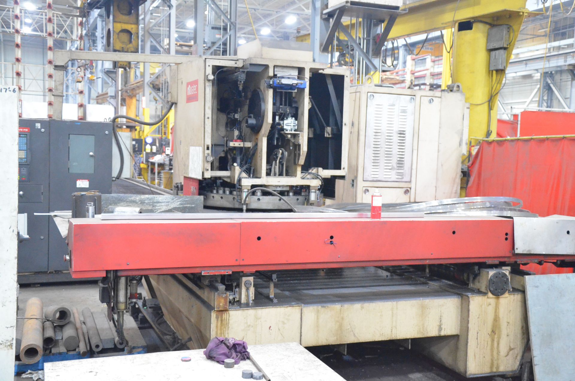 WIEDEMAN MURATECH VECTRUM 500 M-5 P4834 CNC TURRET PUNCH WITH FANUC OO-P CNC CONTROL, 52 STATION