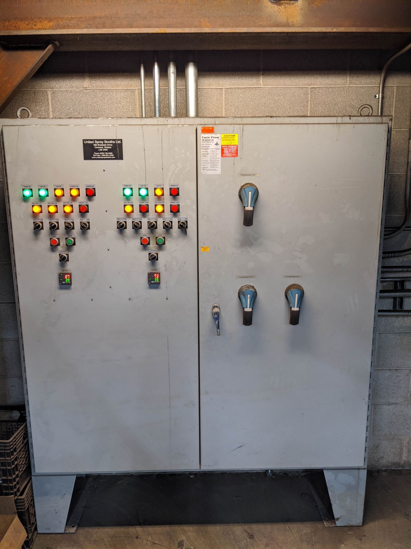 TWINFLOW AIR SYSTEMS (2014) AIR MAKE UP CONTROL PANEL, S/N N/A [RIGGING FEE FOR LOT #51 - $150 CAD +