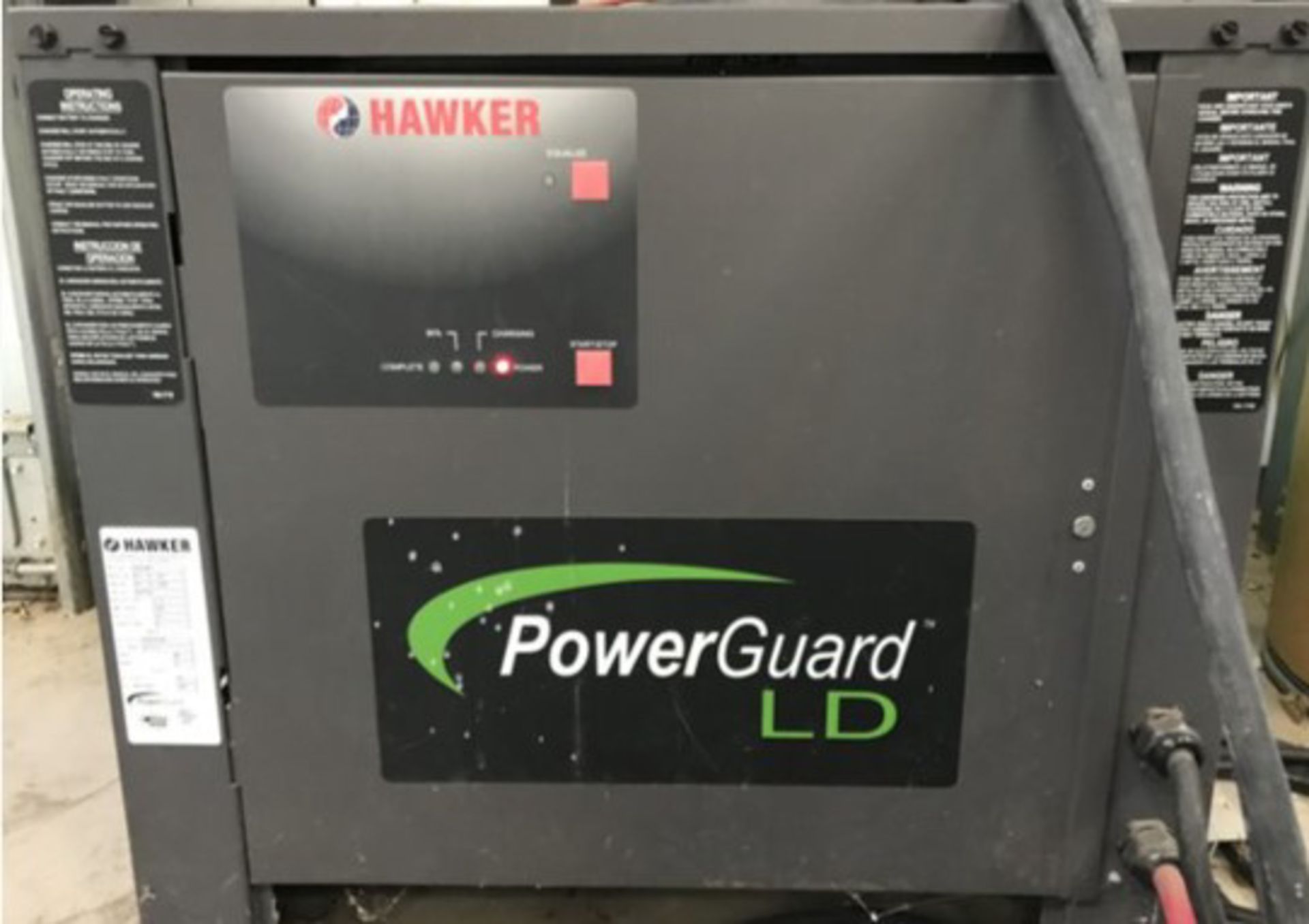 HAWKER POWERGUARD LD 36V BATTERY CHARGER, S/N: BJ87484 [RIGGING FEES FOR LOT# 24 - $50 USD PLUS