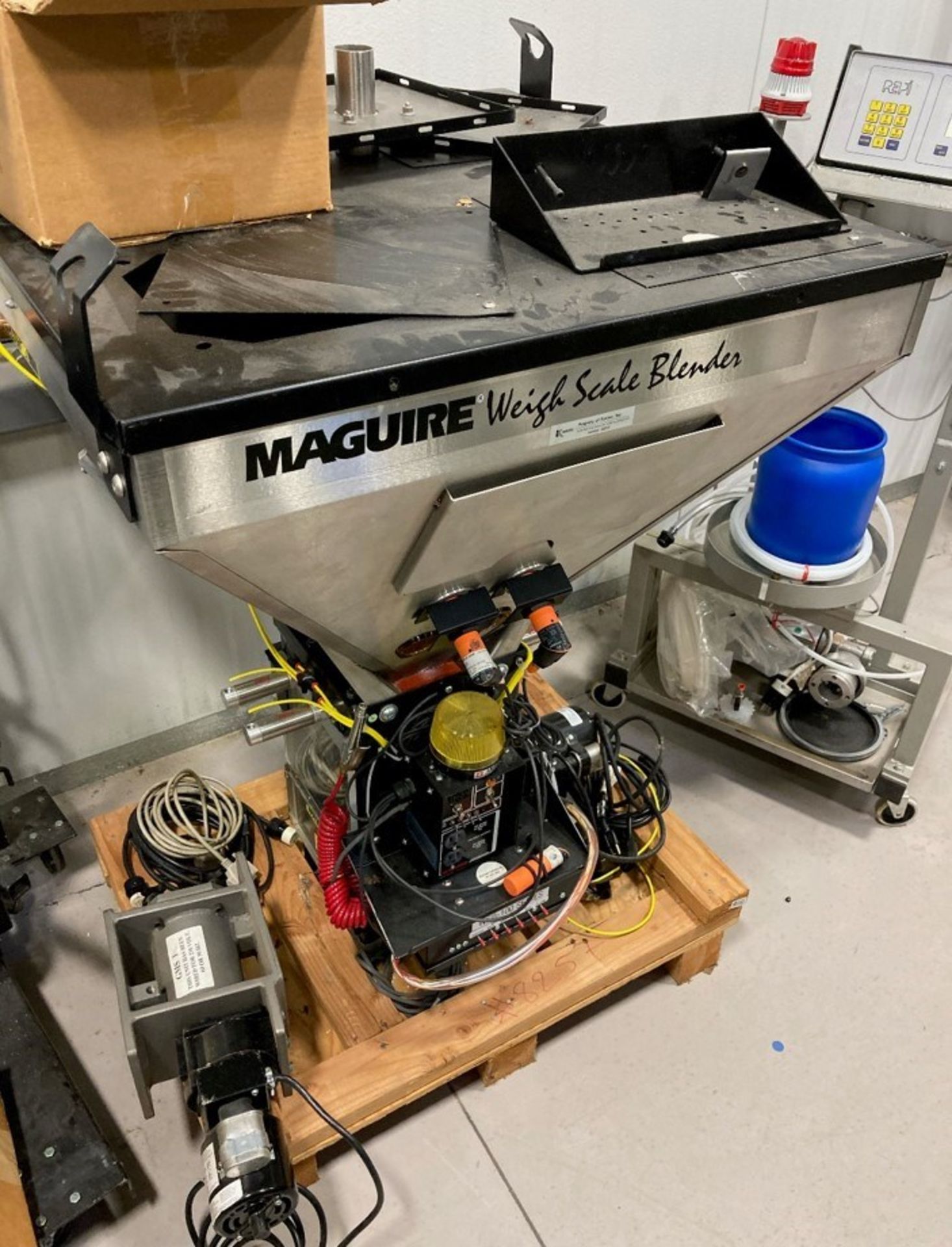 MAGUIRE WEIGH SCALE STAINLESS STEEL GRAVIMETRIC BLENDER, S/N: N/A [RIGGING FEES FOR LOT# 20C - $25