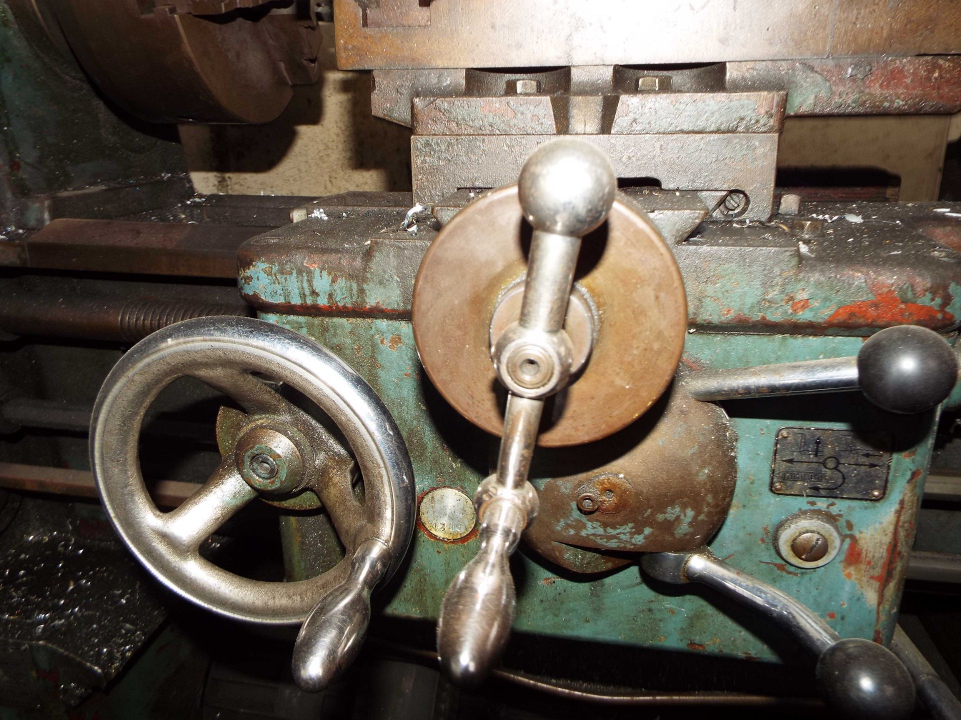 VOEST-AUSTRIA DATR 1.5 LATHE WITH STEADY REST AND 3-JAW CHUCK, S/N: N/A (CI) - Image 7 of 10