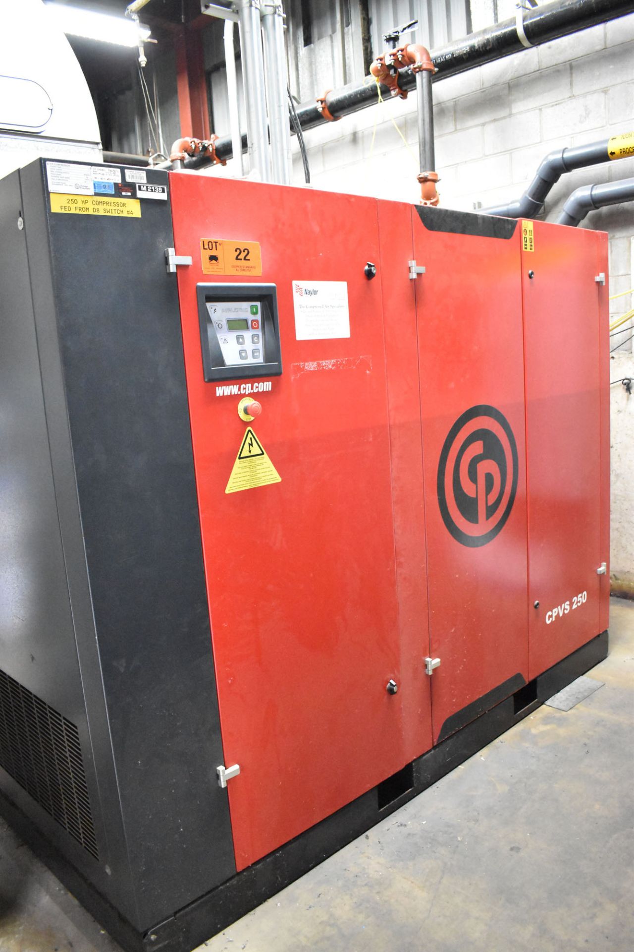 CHICAGO PNEUMATIC (2014) CPVS250 250 HP ROTARY SCREW AIR COMPRESSOR WITH APPROX. 36,545HOURS ( - Image 3 of 5