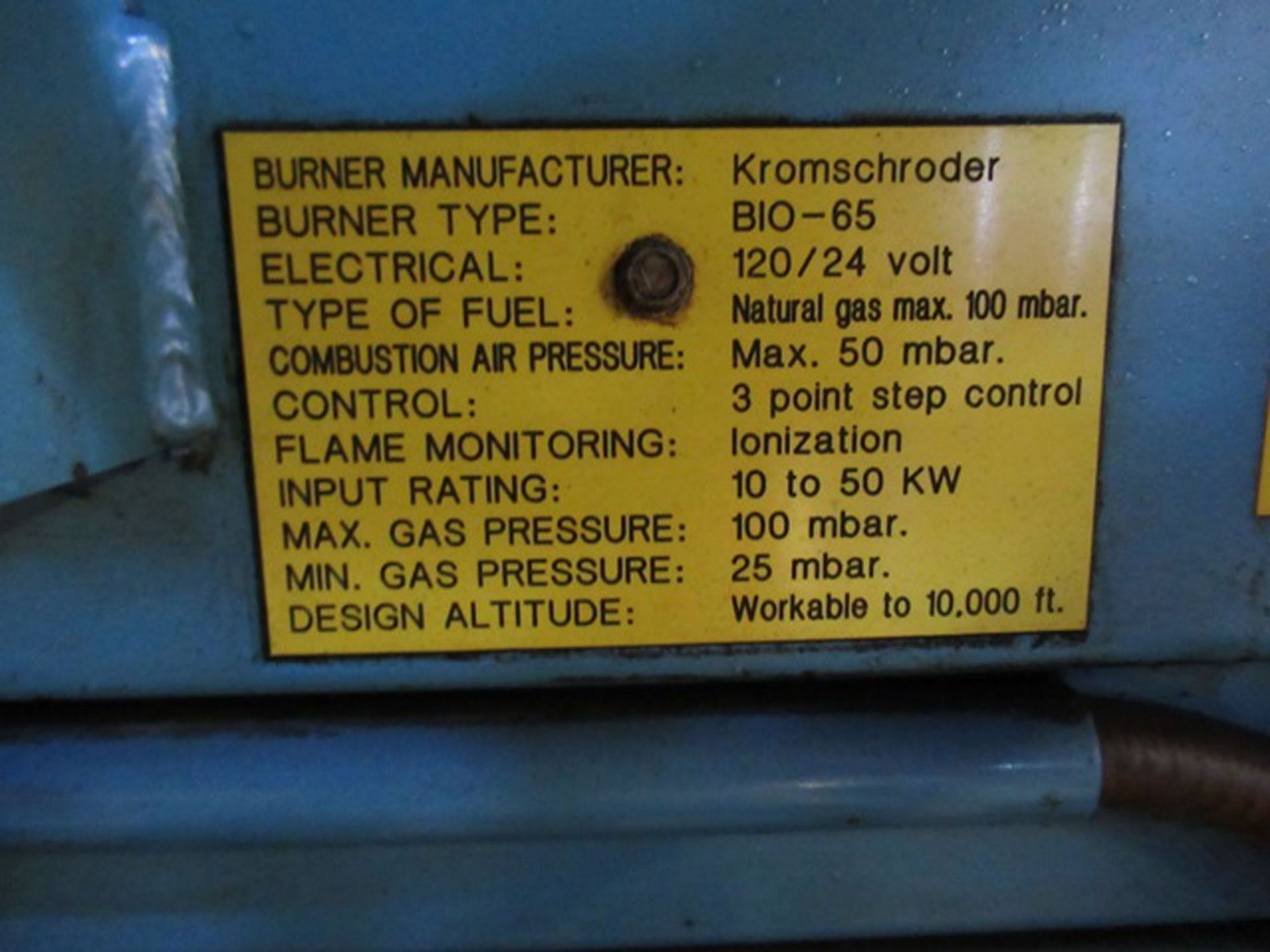 GERLACH 3M OVEN WITH 60KW KROMSCHRODER BURNERS, 8" X 4" PART OPENING, S/N: N/A (CI) [1005] ( - Image 3 of 6