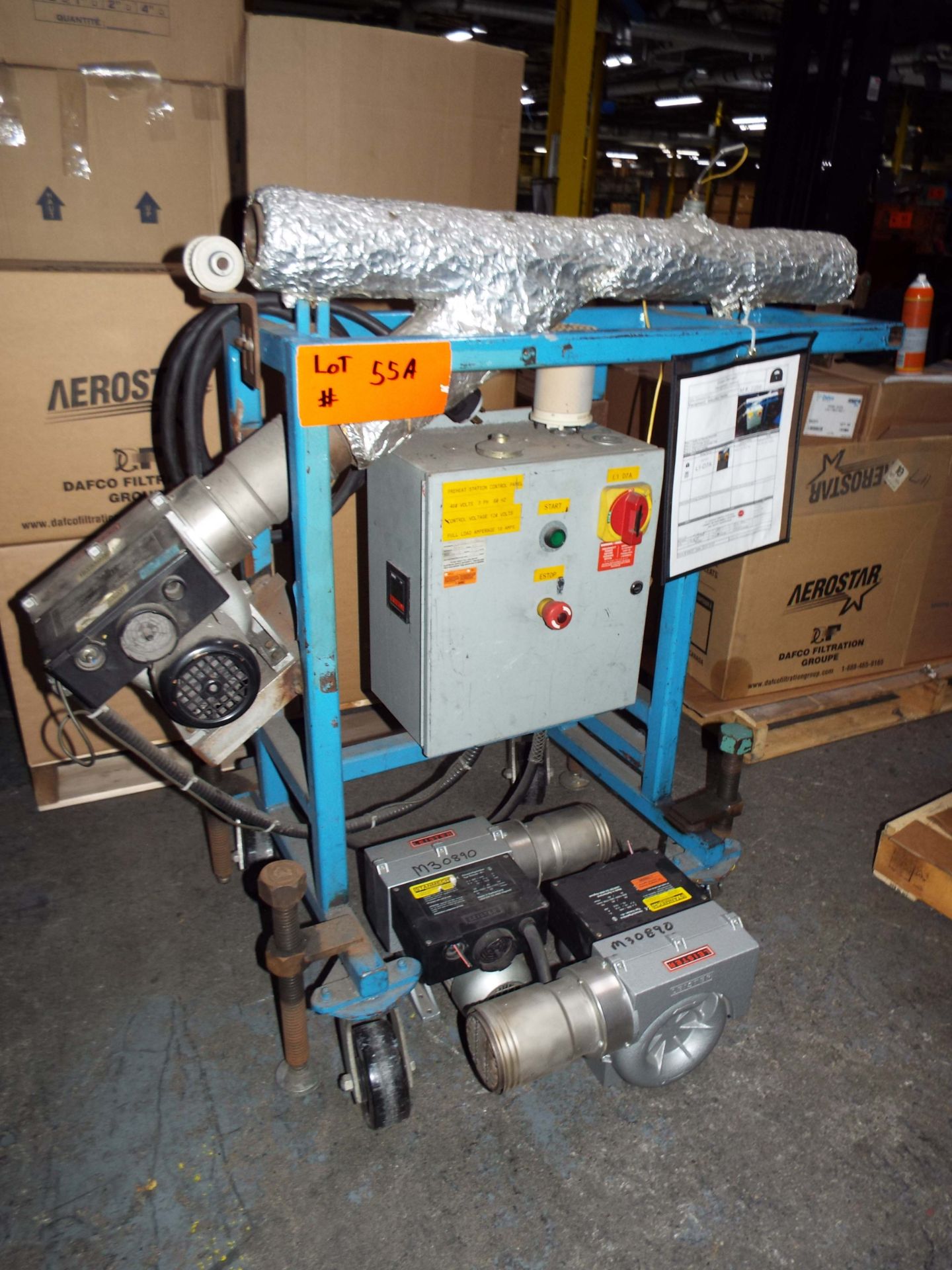 LEISTER INDUCTION HEATER WITH SPARE BLOWERS, S/N: N/A (CI)