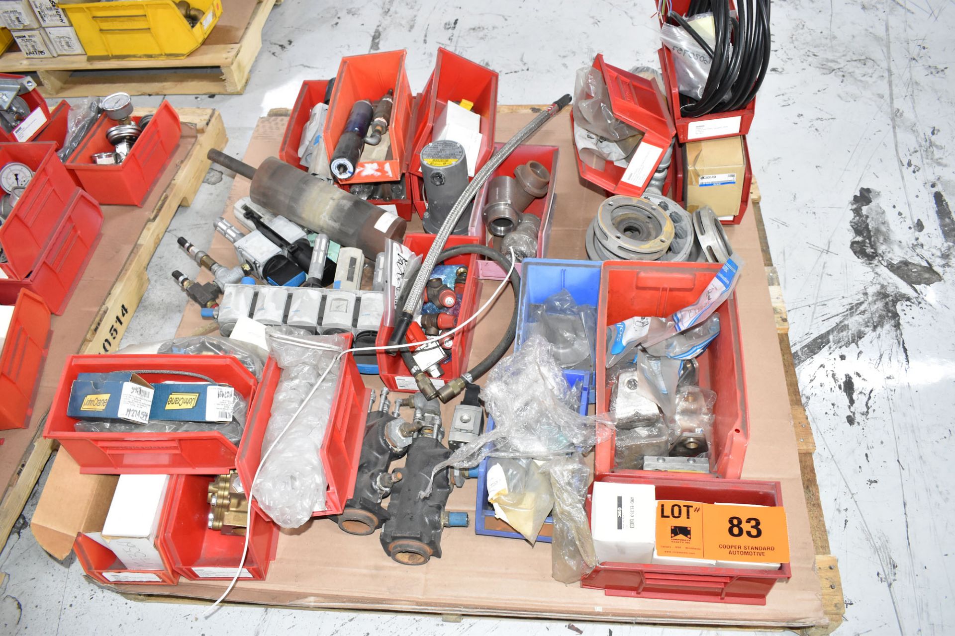 LOT/ PALLET WITH CONTENTS CONSISTING OF EXTRUDER LINE COMPONENTS [RIGGING FEES FOR LOT #83 - $50 CAD