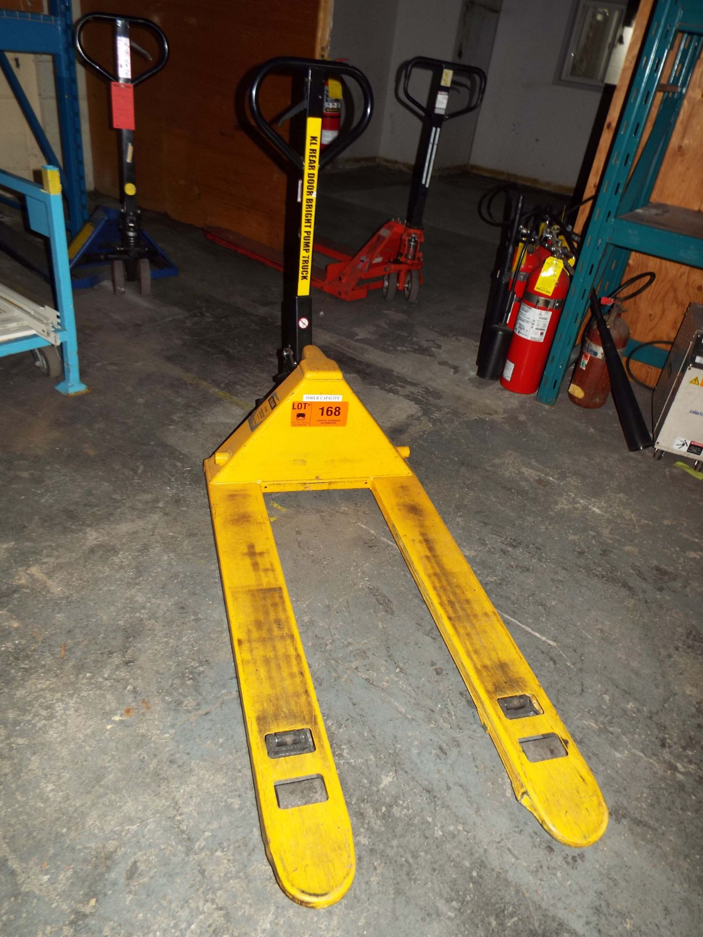 HYDRAULIC PALLET JACK WITH 5,000LB CAPACITY, S/N: N/A
