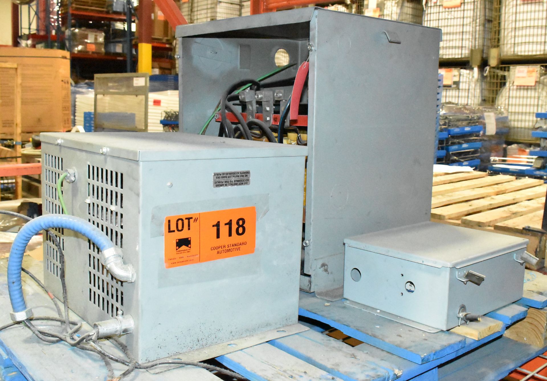 LOT/ TRANSFORMERS - (1) 225 KVA, 600HV, 480LV, 3 PHASE - (1) 30 KVA, 600HV, 480LV, 3 PHASE (