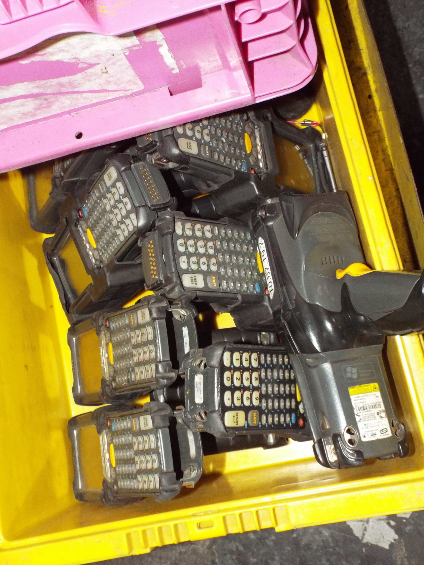 LOT/ MOTOROLA HANDHELD BARCODE SCANNERS (APPROX. 25) WITH SPARE BATTERIES, CHARGERS, CASES, AND - Image 10 of 10