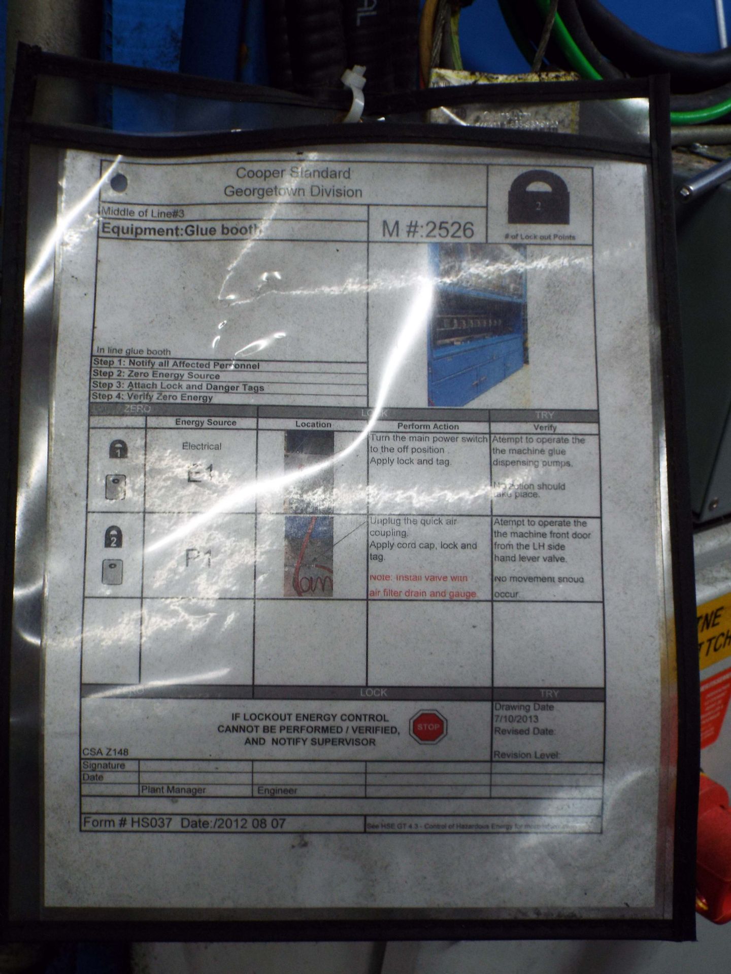 HDE ELECTRIC IN-LINE GLUE BOOTH WITH (3) GLUE STATIONS, LIGHTS, S/N: HDE2013001 (CI) - Image 10 of 11